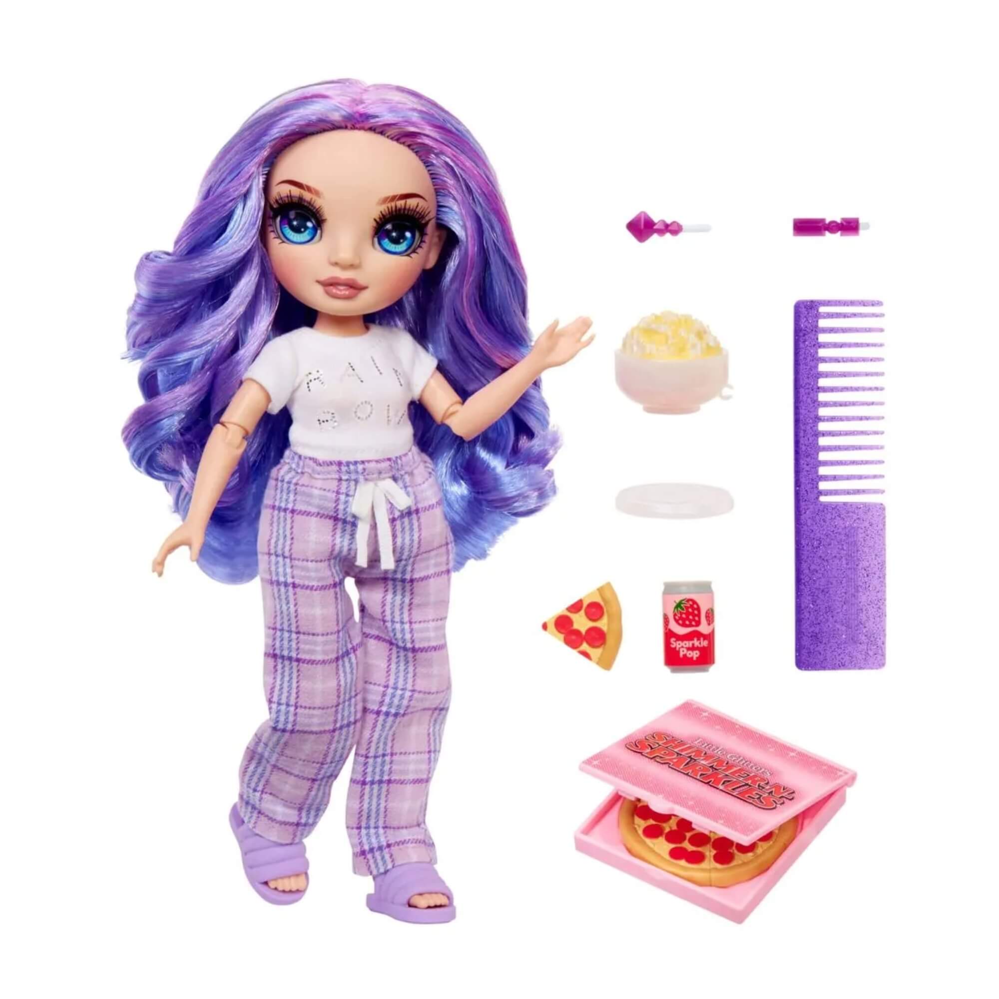 Rainbow High Jr High - PJ Party - Violet 23cm (Roxo) MGA - 4222503705