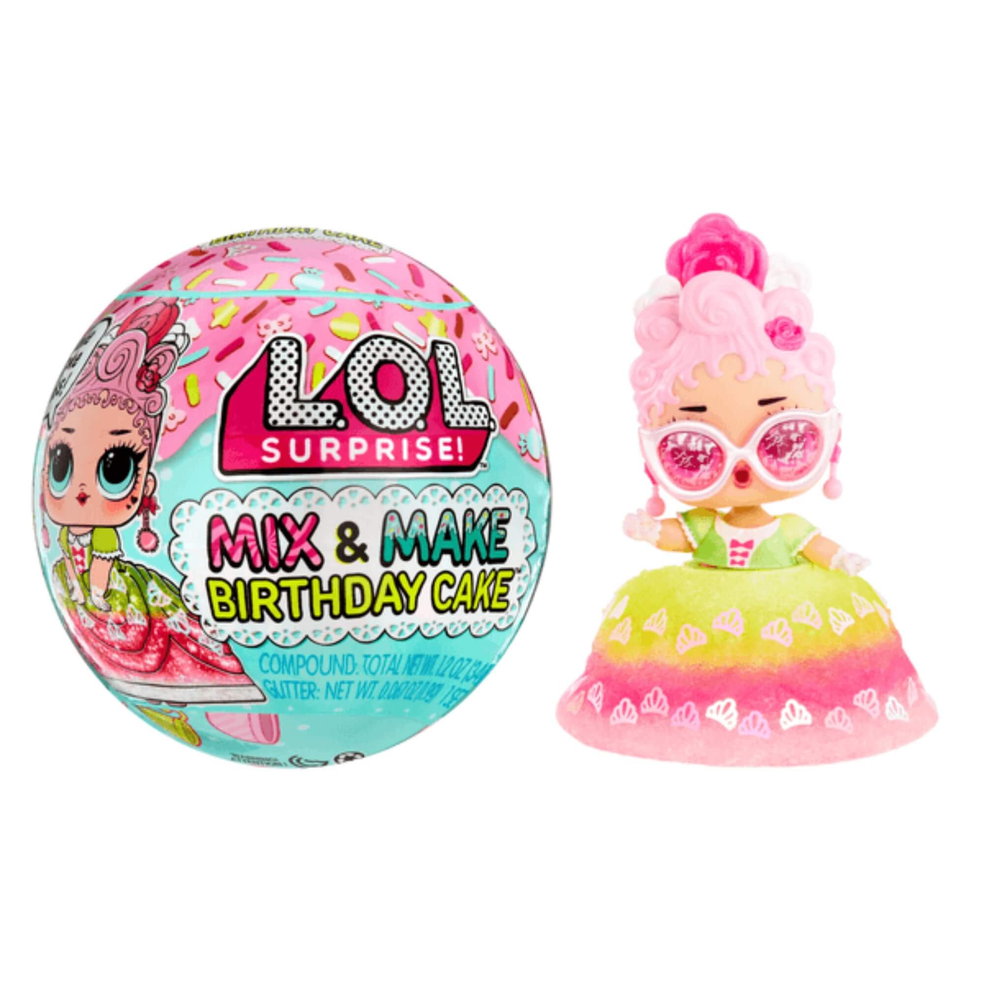 Boneca L.O.L. Surprise Mix & Make Birthday Cake Tots MGA - 4222593140