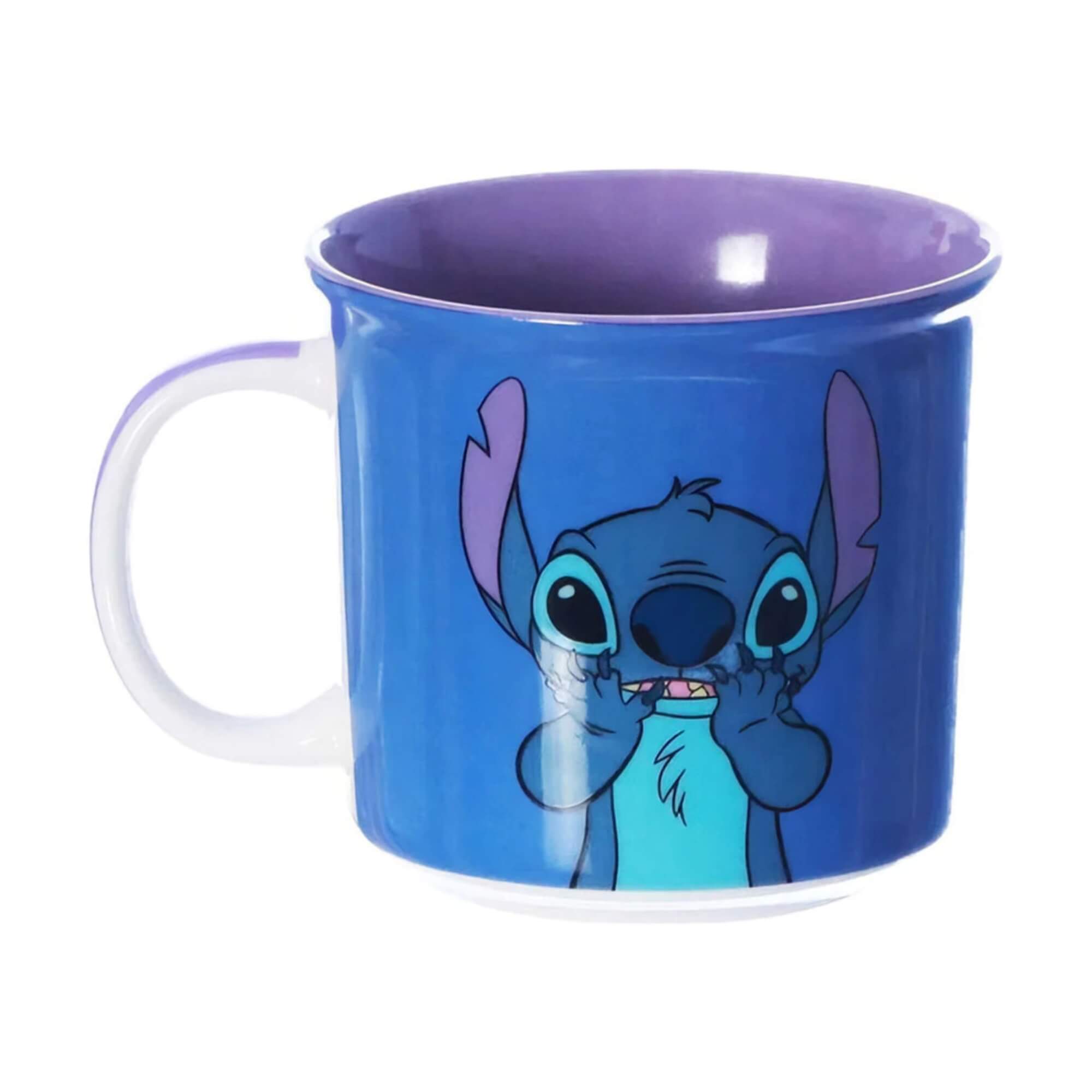 Caneca Porcelana Stitch Kauai Hawaii 350ml Zona Criativa - 10025140