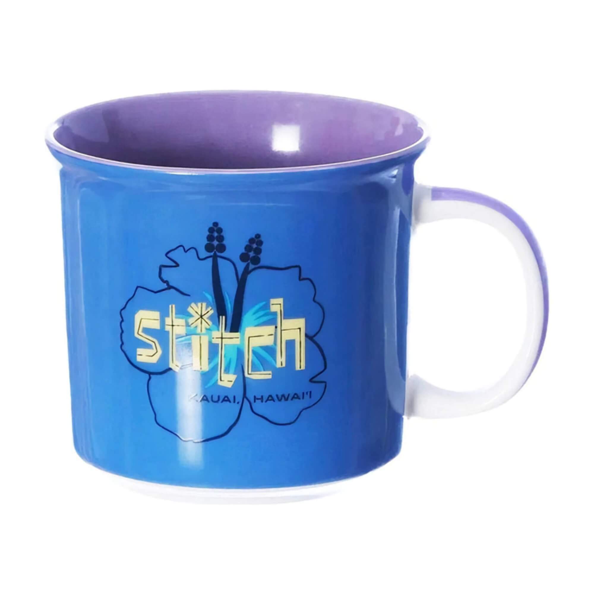 Caneca Porcelana Stitch Kauai Hawaii 350ml Zona Criativa - 10025140