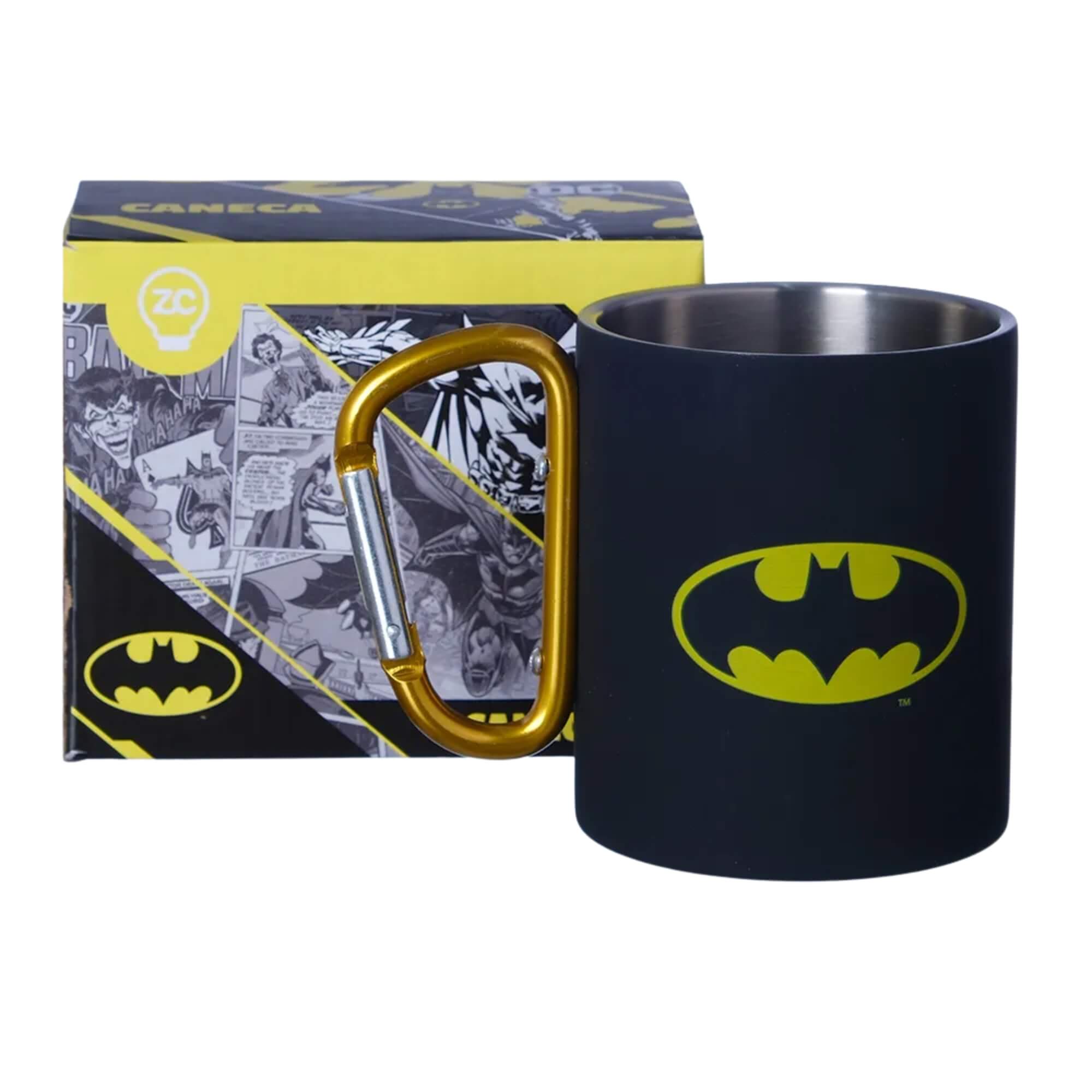 Caneca Mosquetão 300ml Batman Zona Criativa - 10025274