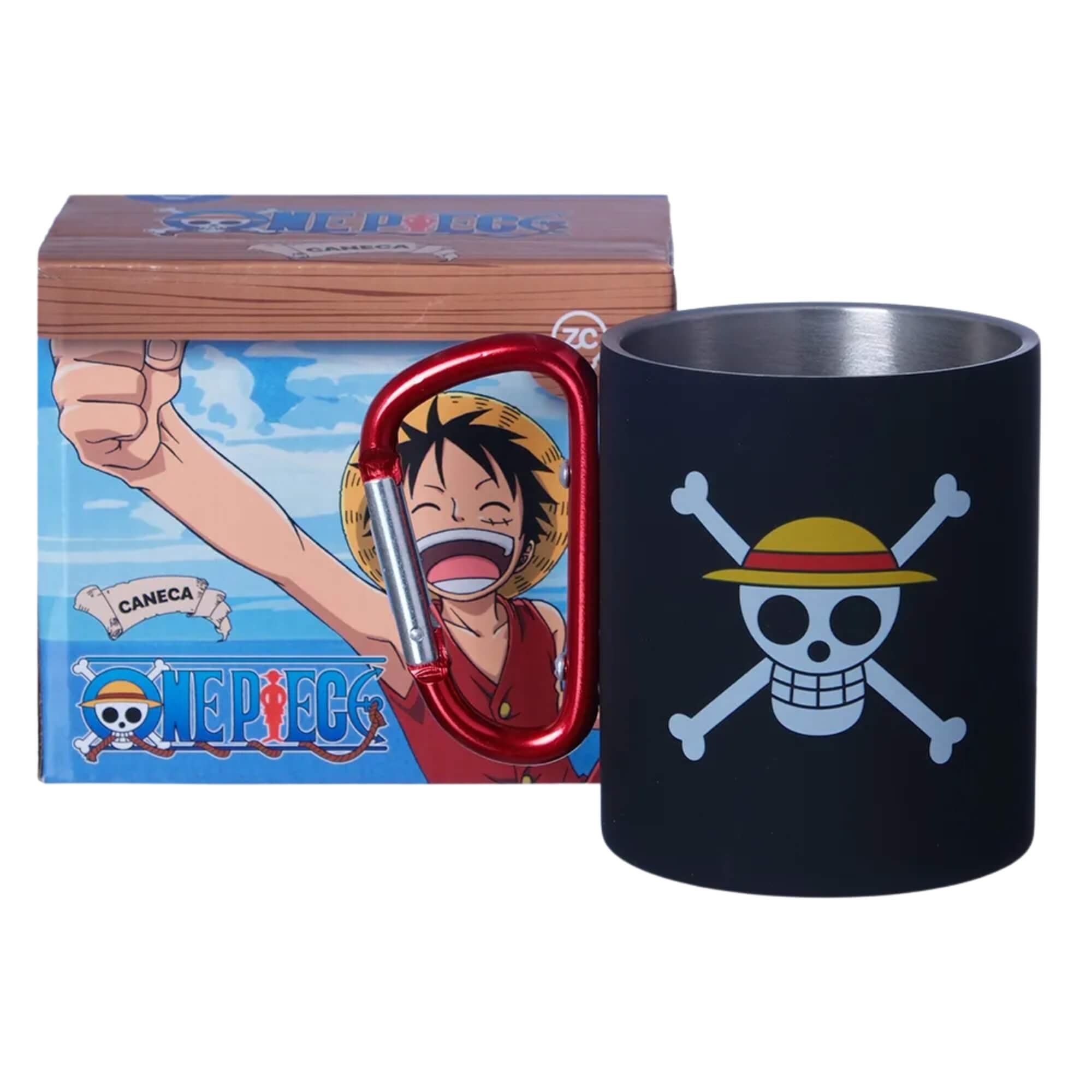 Caneca Mosquetão 300ml One Piece Zona Criativa - 10025277