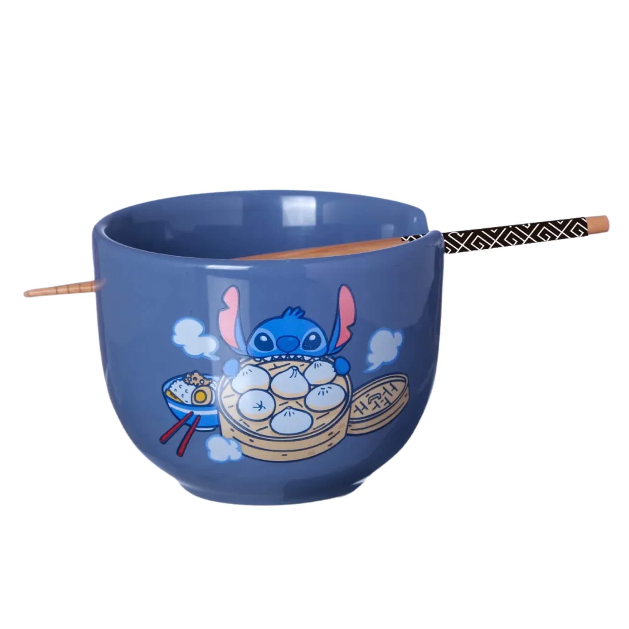 Bowl 500ml com Hashi Stitch Disney Zona Criativa - 10025519