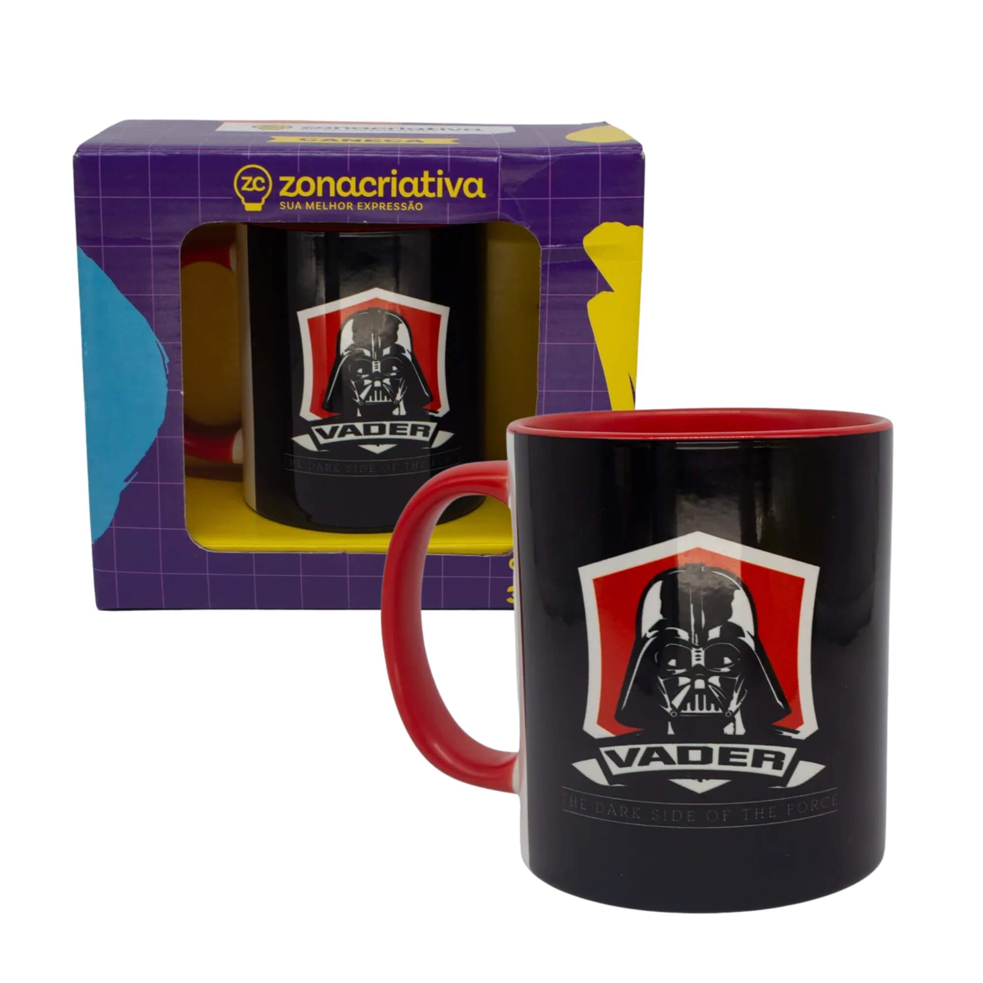 Caneca Pop Darth Of The Force – Star Wars Zona Criativa - 10025807