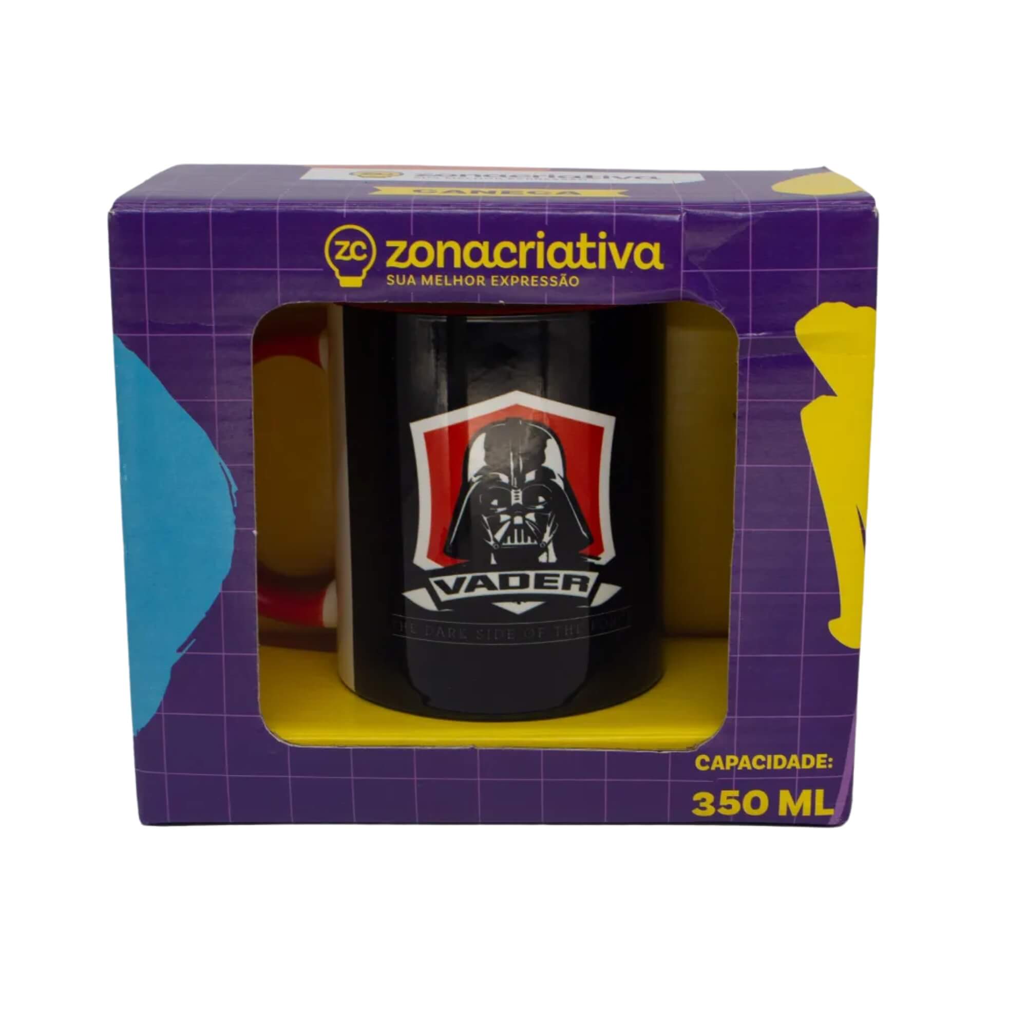 Caneca Pop Darth Of The Force – Star Wars Zona Criativa - 10025807