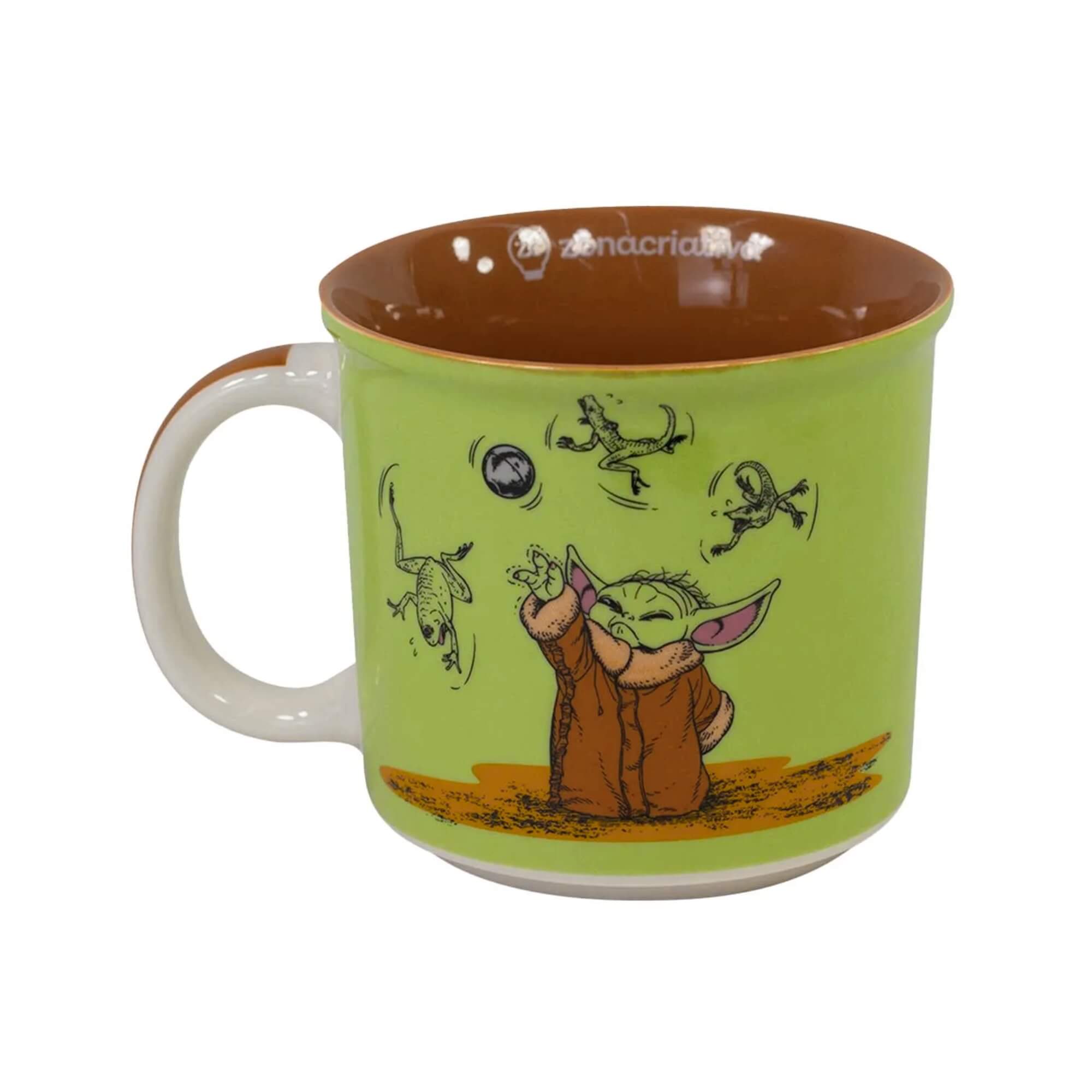 Caneca Tom Star Wars The Mandalorian 350ml em Cerâmica Zona Criativa - 10025909