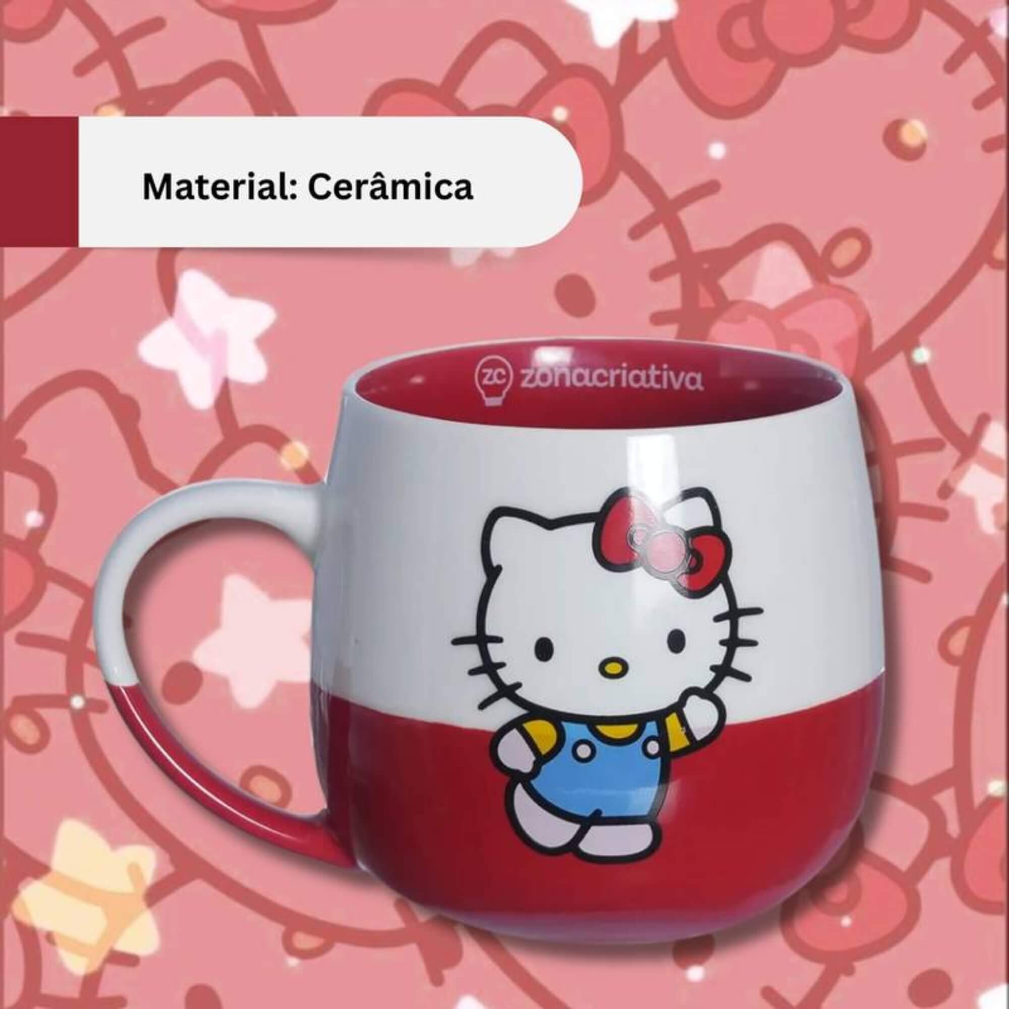 Caneca Maggie 400ml Hello Kitty Zona Criativa - 10025915