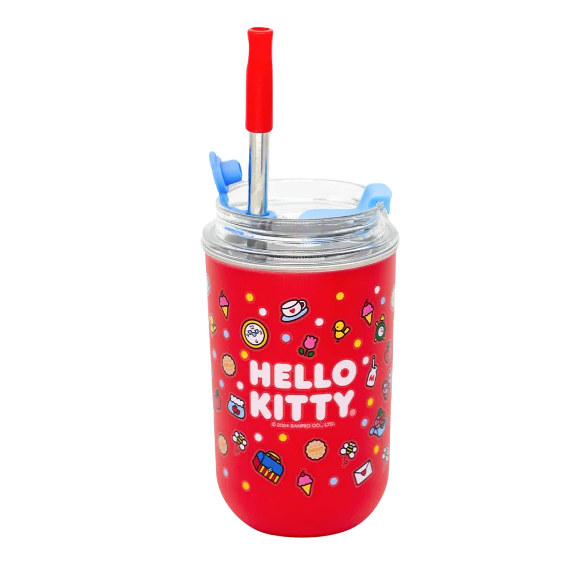 Copo Neo com Canudo 300ml Hello Kitty Zona Criativa - 10025963