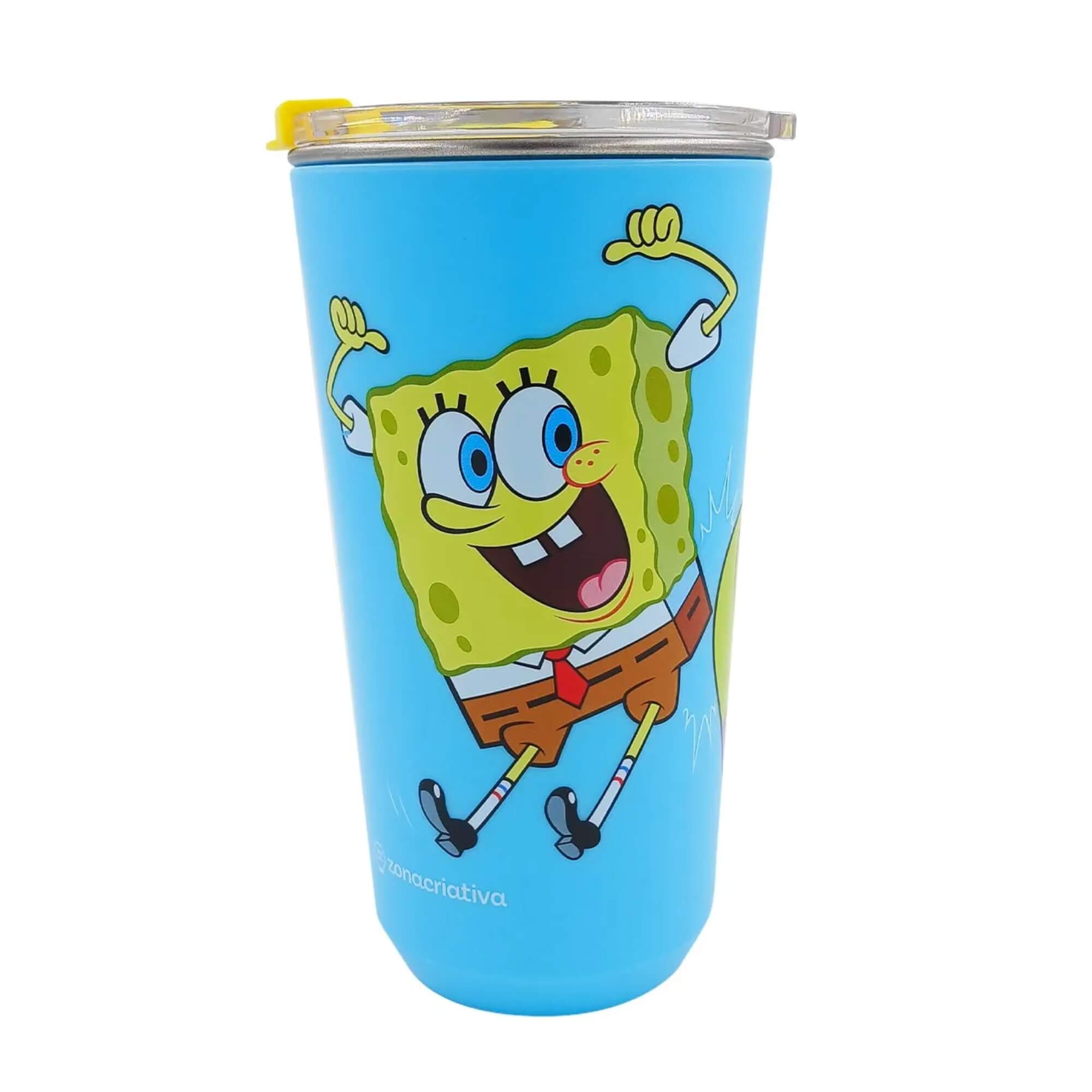 Copo Sky 500ml Bob Esponja e Patrick Zona Criativa - 10025984