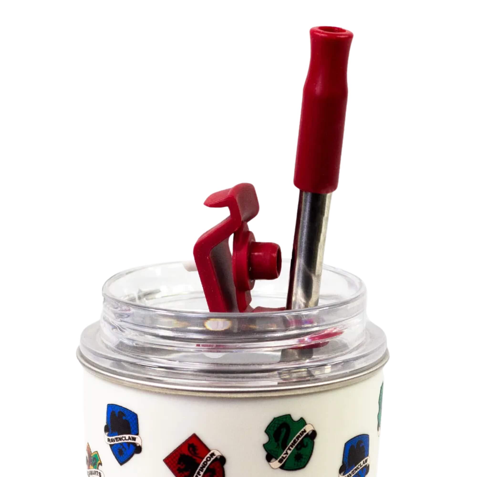 Copo Neo com Canudo 300ml Hogwarts Zona Criativa - 10026010