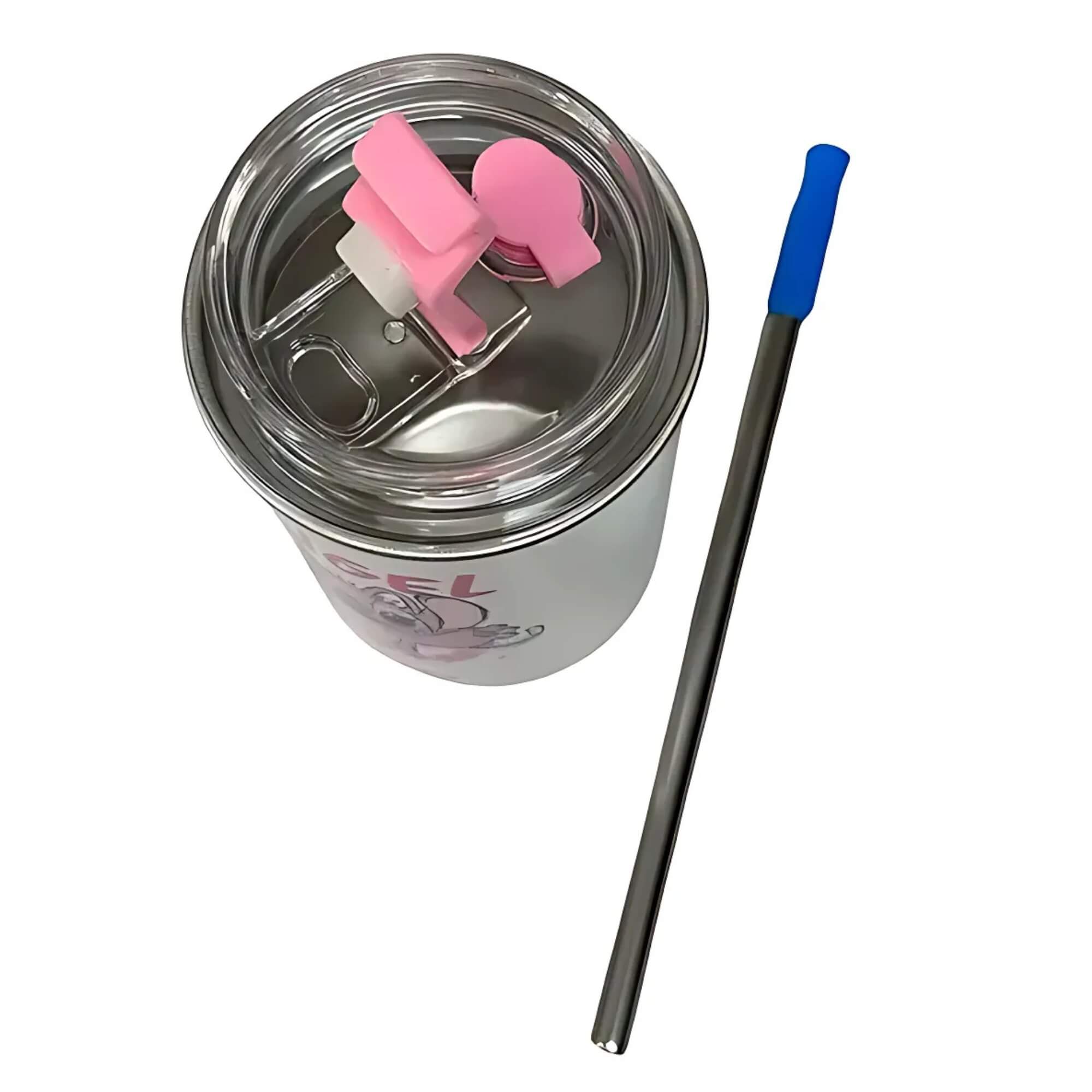 Copo Neo c/ Canudo 300ml Stitch e Angel Namorados Zona Criativa - 10026386