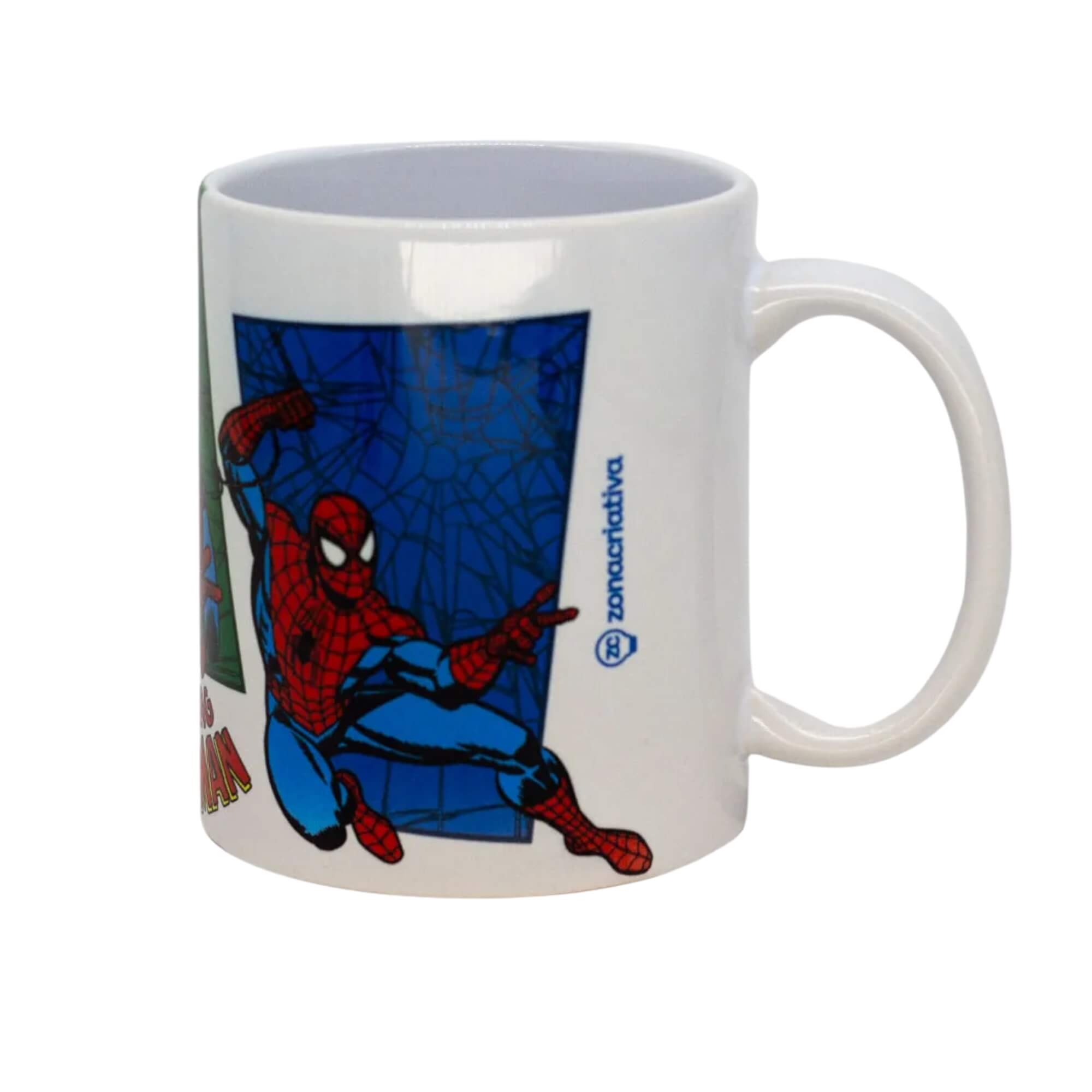 Caneca Pop 350ml Homem-Aranha - Marvel Zona Criativa - 10026429