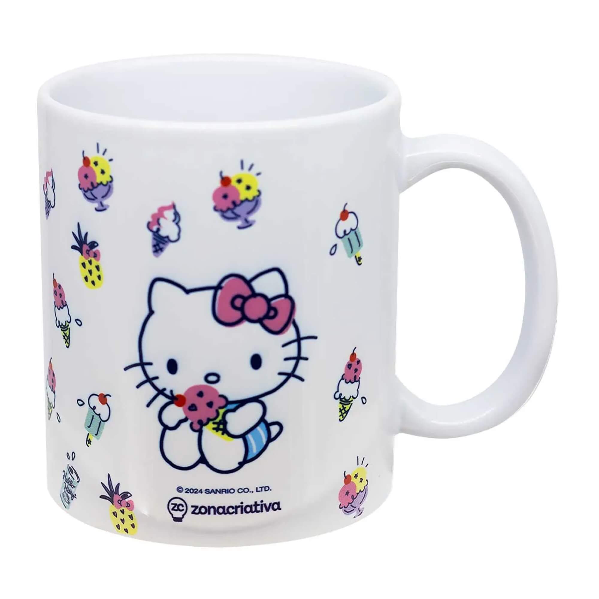 Caneca Pop 350ml New Gift Hello Kitty Sorvete Zona Criativa - 10026432