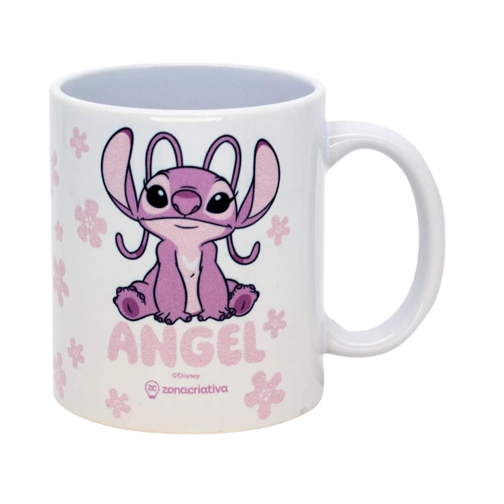 Caneca Pop 350ml New Gift Angel Flowers Zona Criativa - 10026434