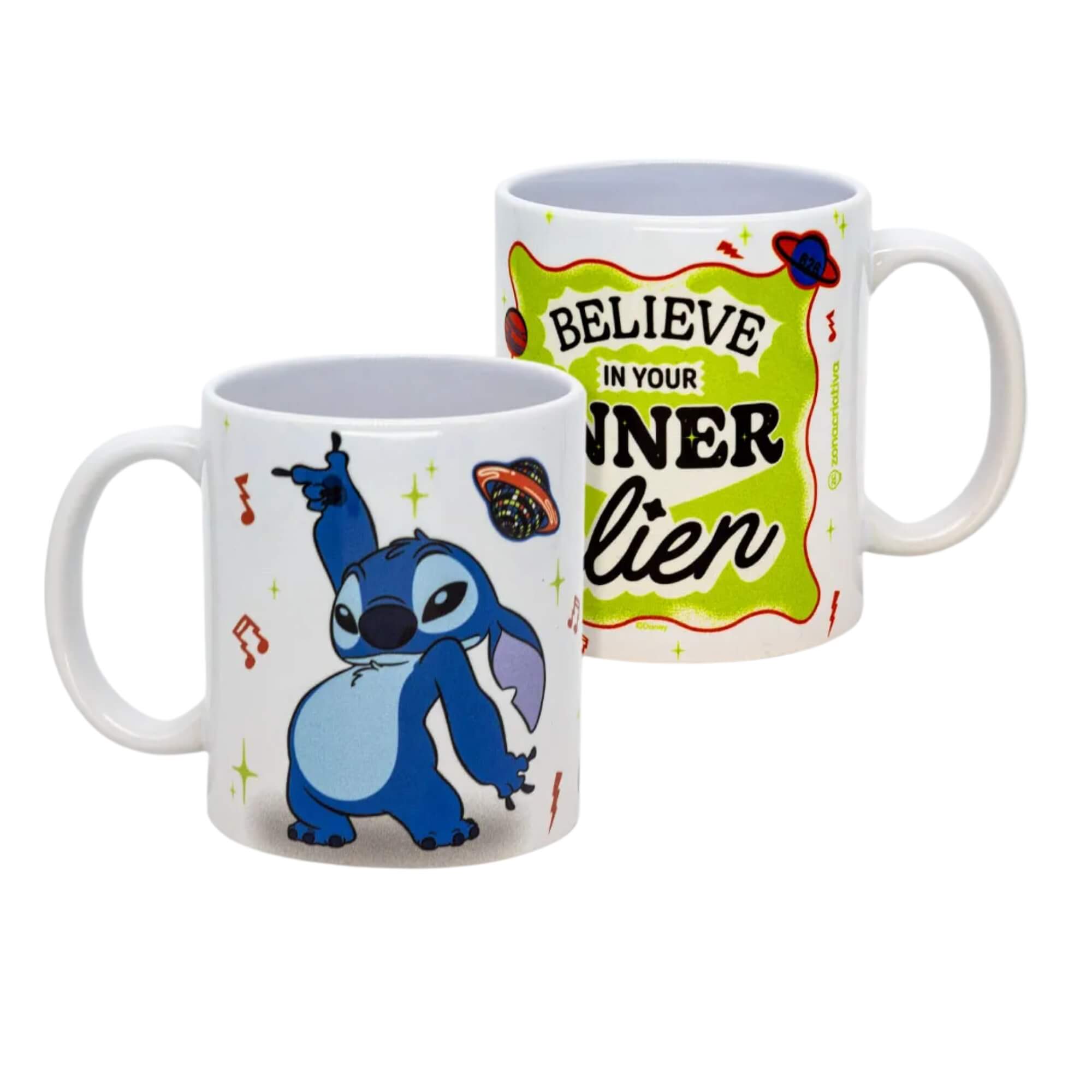 Caneca Pop 350ml New Gift Stitch Alien Zona Criativa - 10026435
