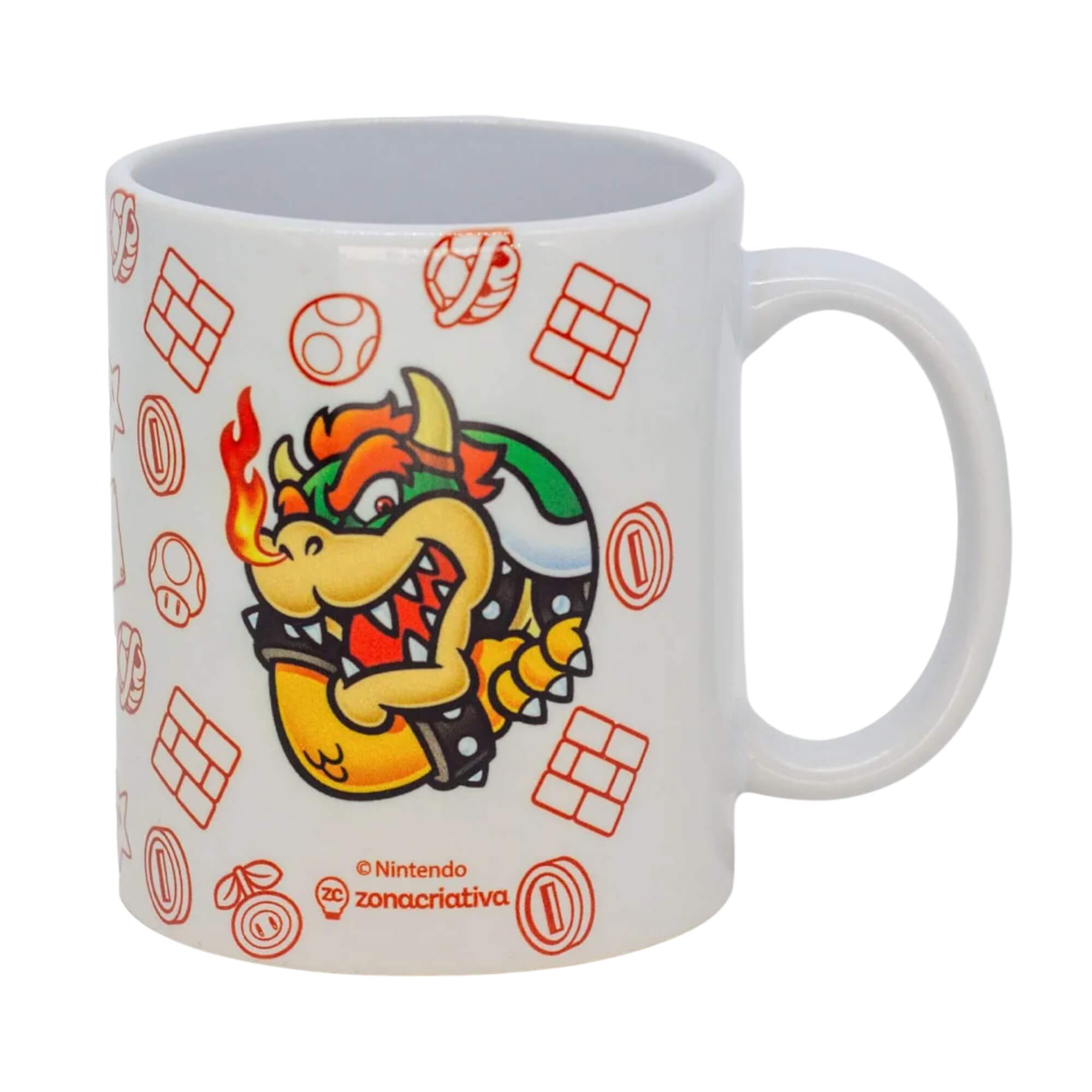 Caneca Pop 350ml New Gift Mario Bowser Zona Criativa - 10026439