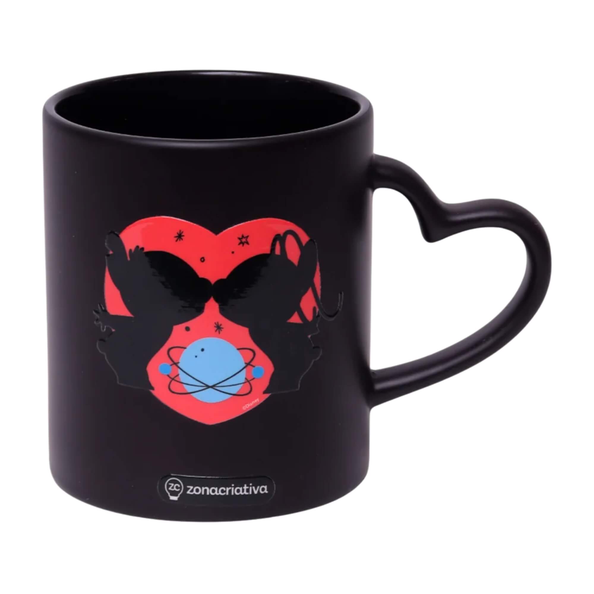 Caneca Coração Mágica 300ml Stitch Namorados - Disney Zona Criativa - 10026508