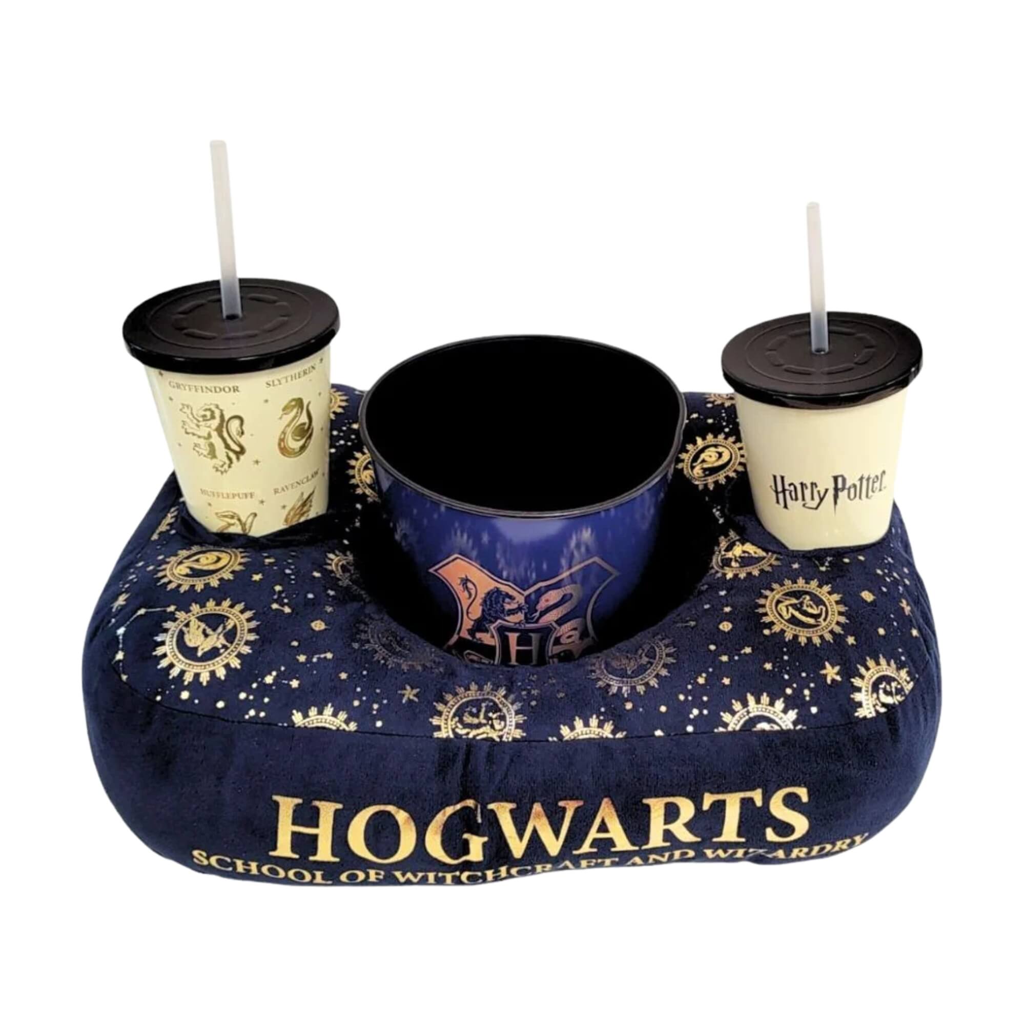 Kit Almofada Pipoca Fibra Suede Harry Potter Casas Zona Criativa - 10065407