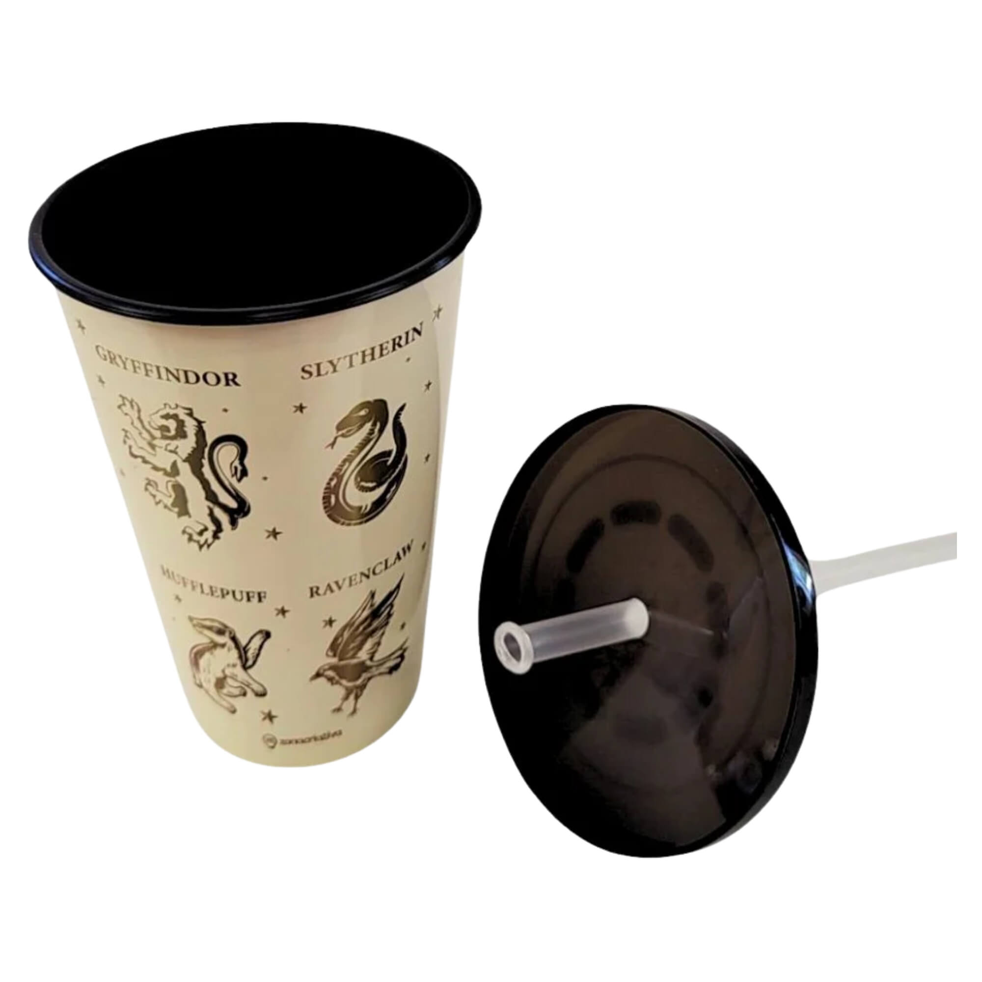 Kit Almofada Pipoca Fibra Suede Harry Potter Casas Zona Criativa - 10065407