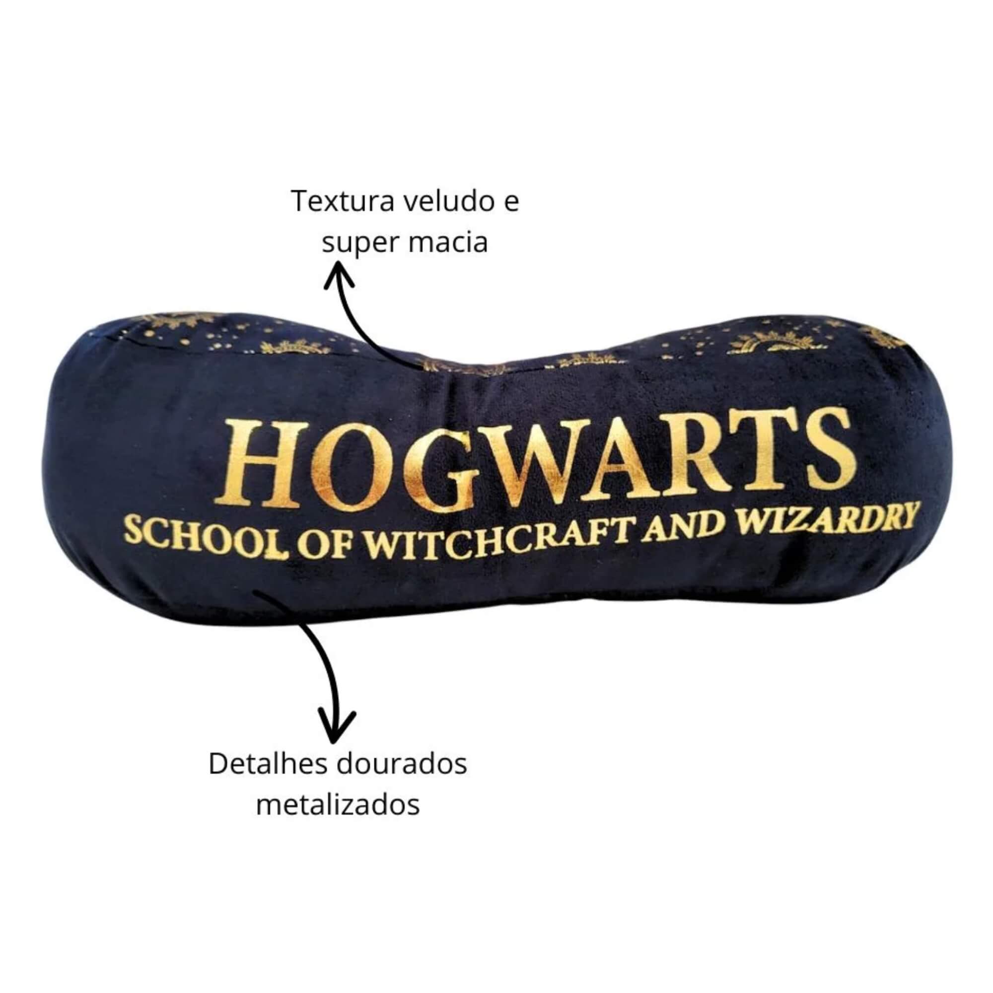 Kit Almofada Pipoca Fibra Suede Harry Potter Casas Zona Criativa - 10065407