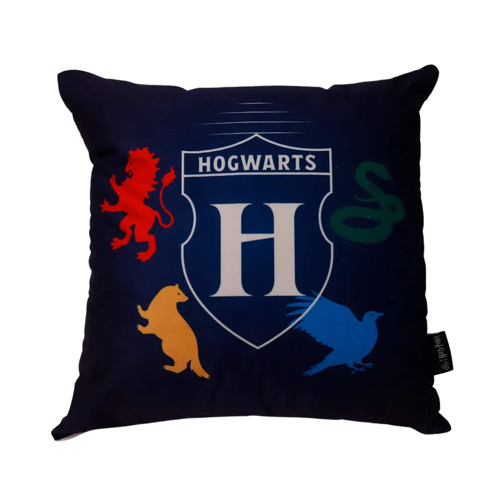 Almofada Fibra Veludo 40x40cm Harry Potter Casas Zona Criativa - 10065410