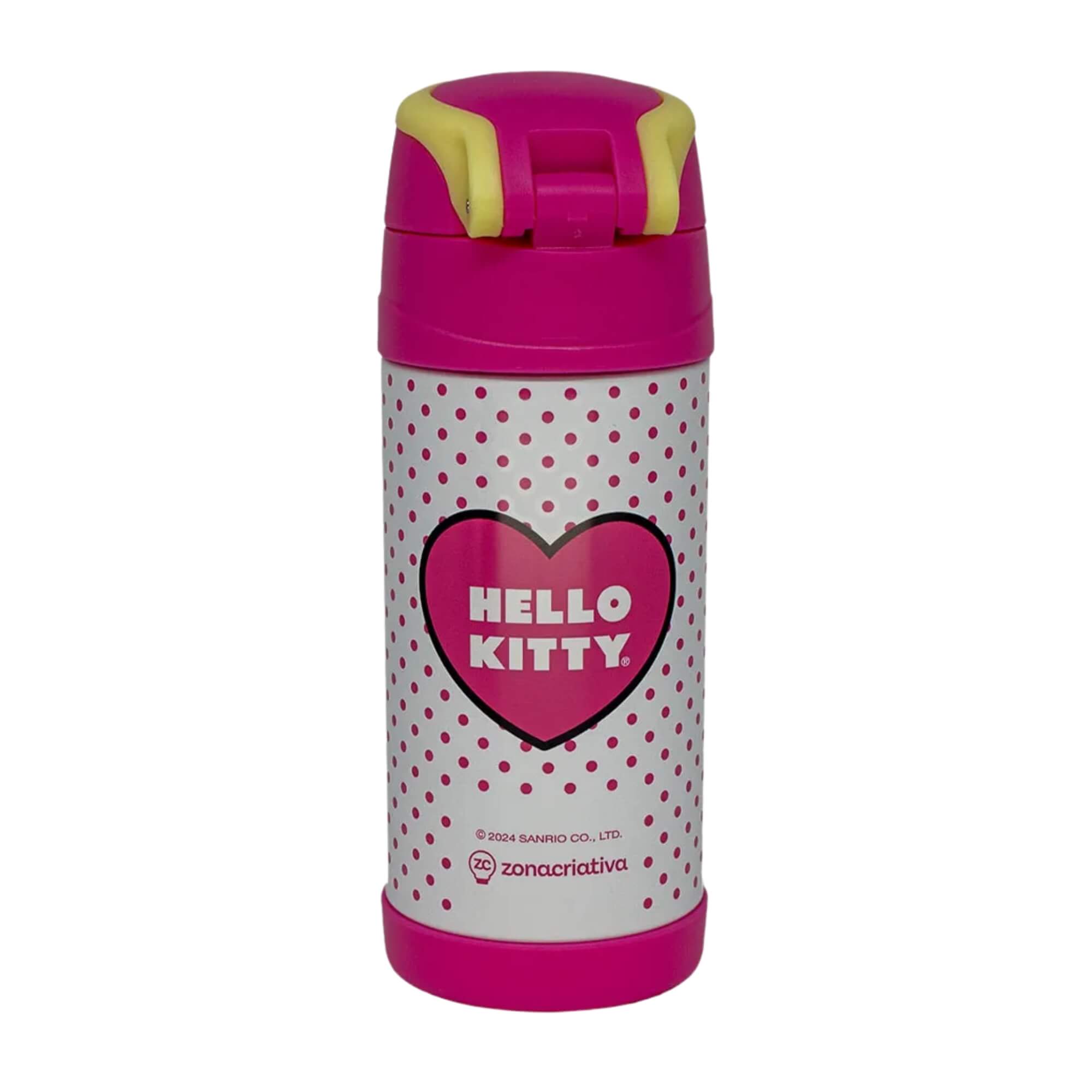 Garrafa Térmica Infantil Top Handle 350ml Hello Kitty Zona Criativa - 10073102