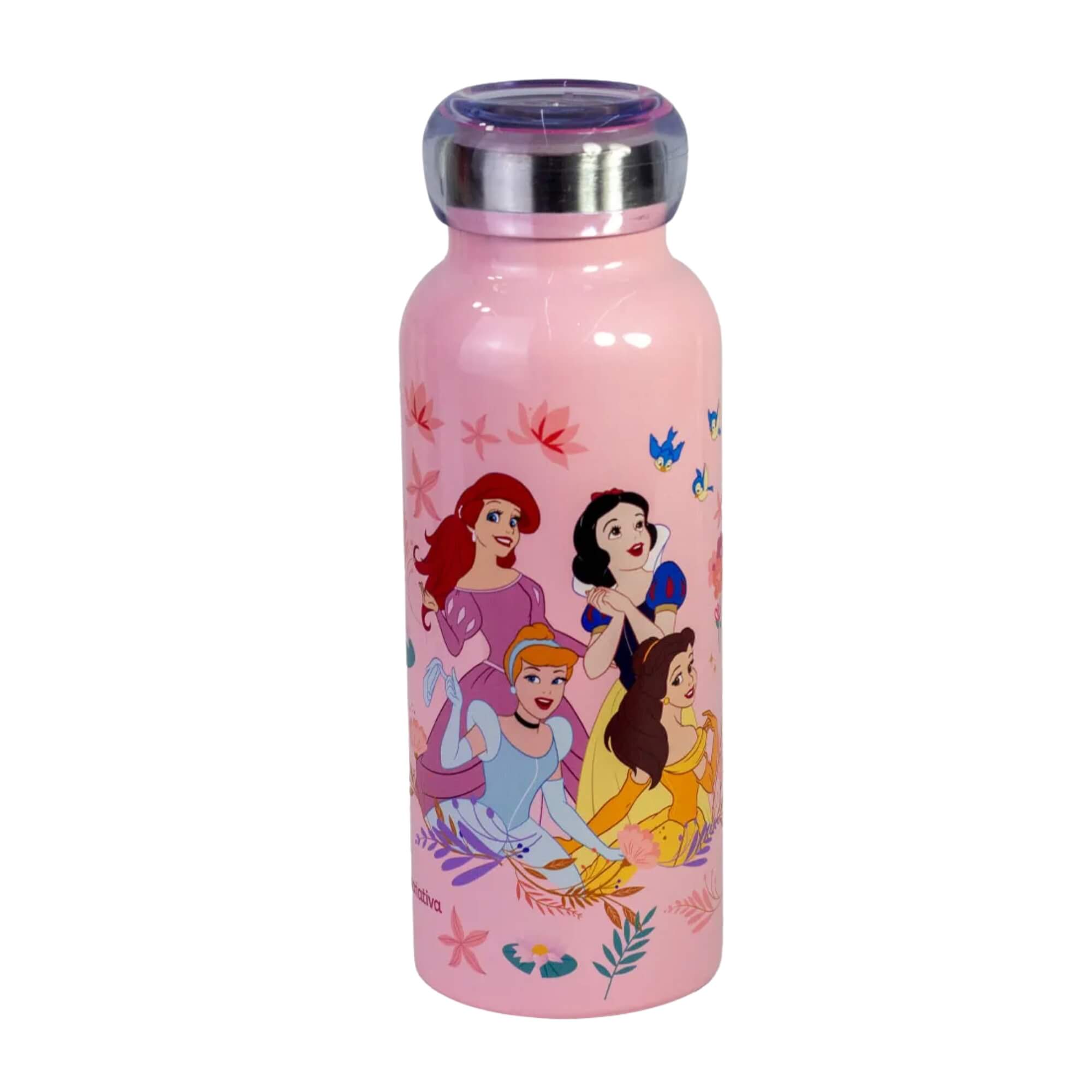 Garrafa Bubble 500ml Princesas - Disney Zona Criativa - 10073287