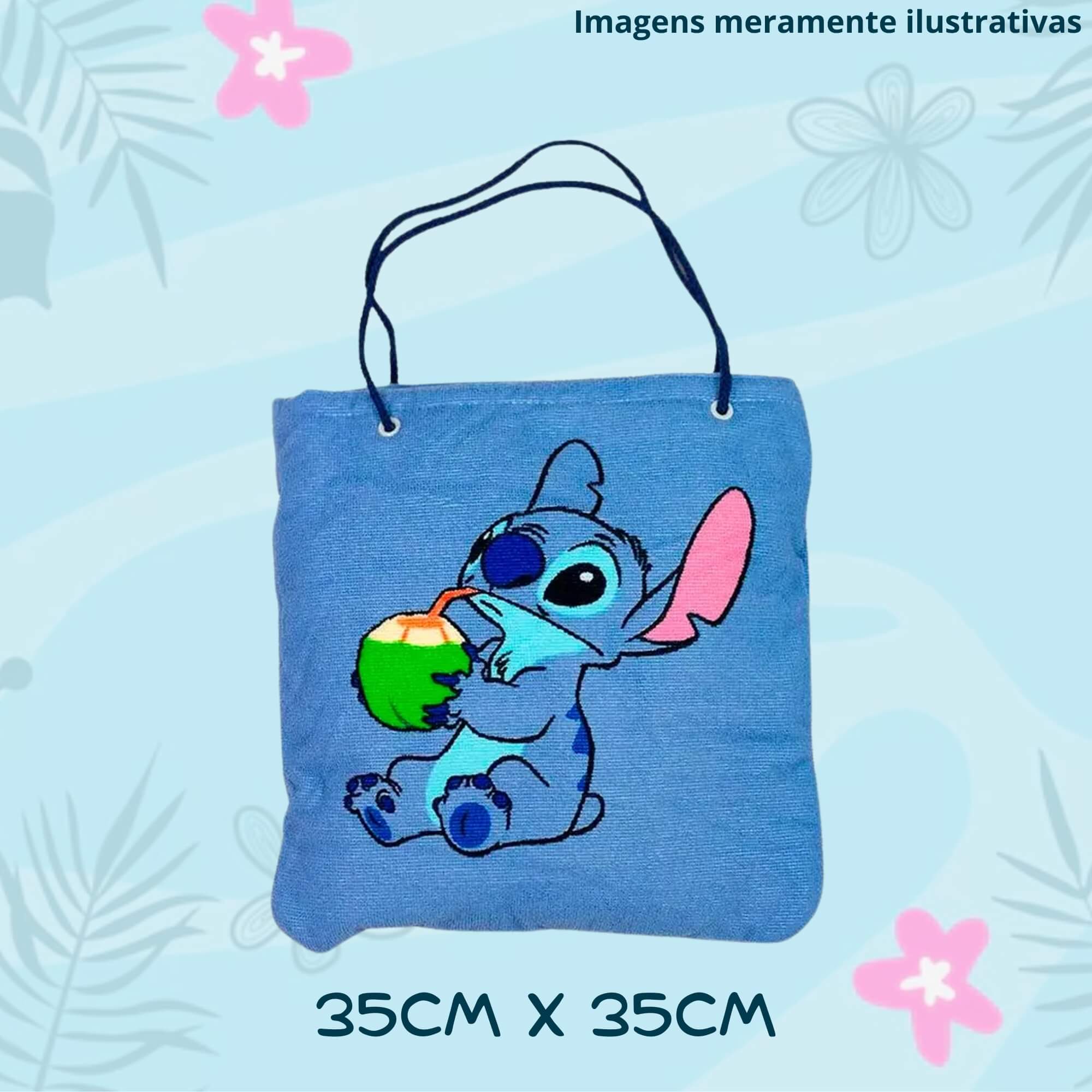 Toalha de Praia 2 em 1 Sacola Stitch Disney Zona Criativa - 10073444