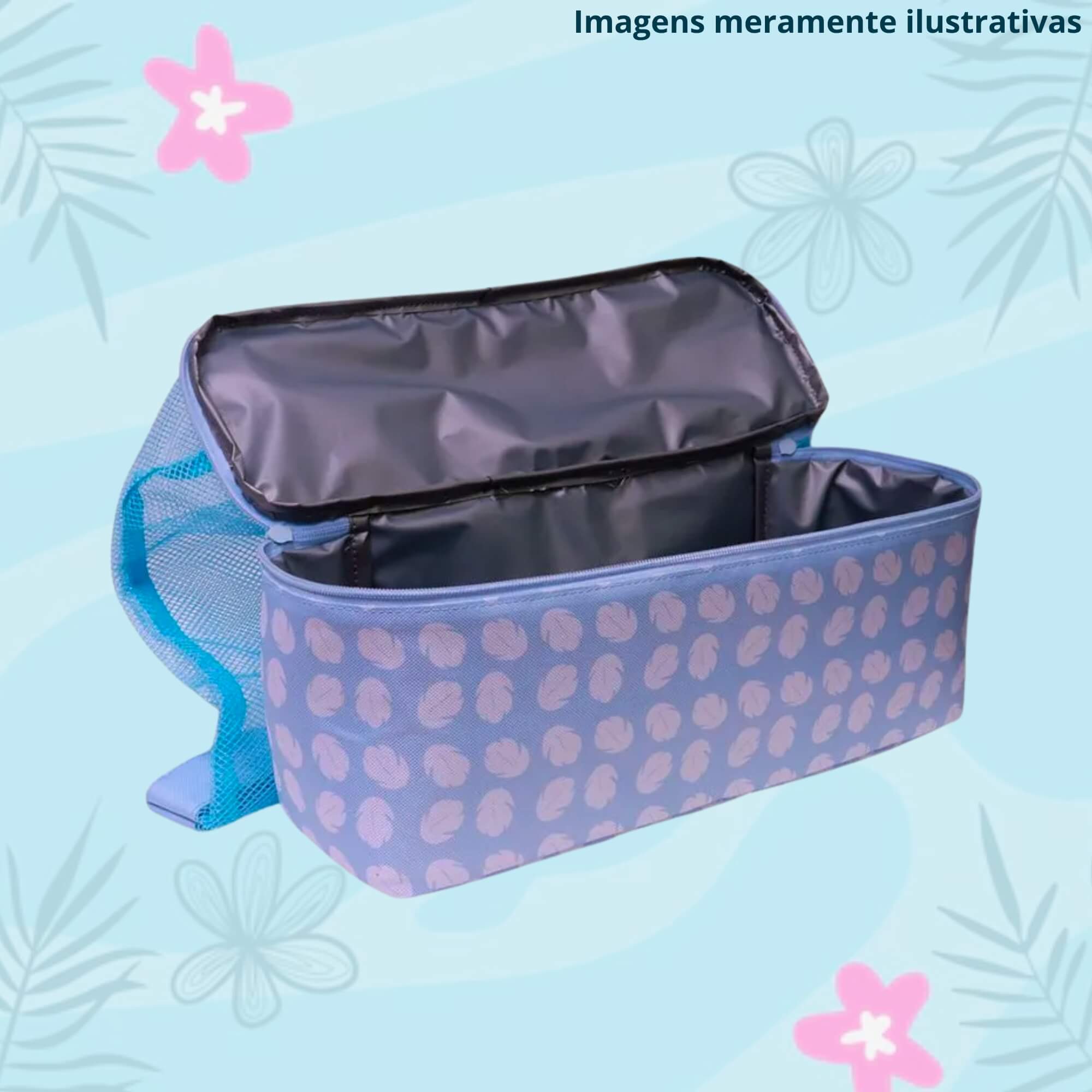 Bolsa Térmica de Praia com Compartimento Stitch Zona Criativa - 10073477