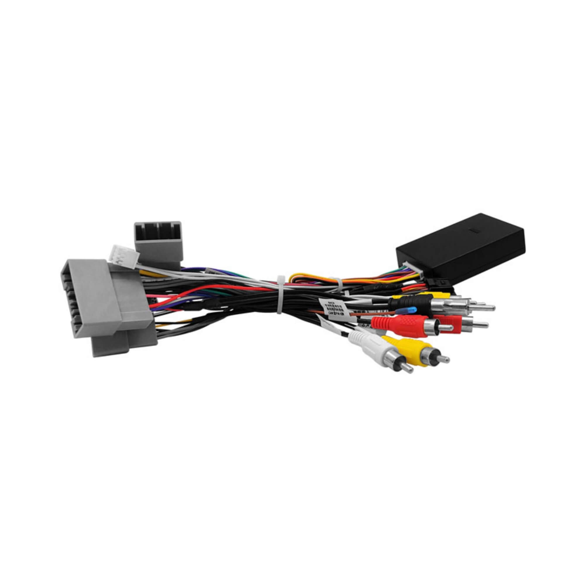 COMP Moldura 10 Polegadas Black Piano Com Acabamento Prata CRV 2017/2018/2019/2020 + Chicote EXCANPLUS-HO01