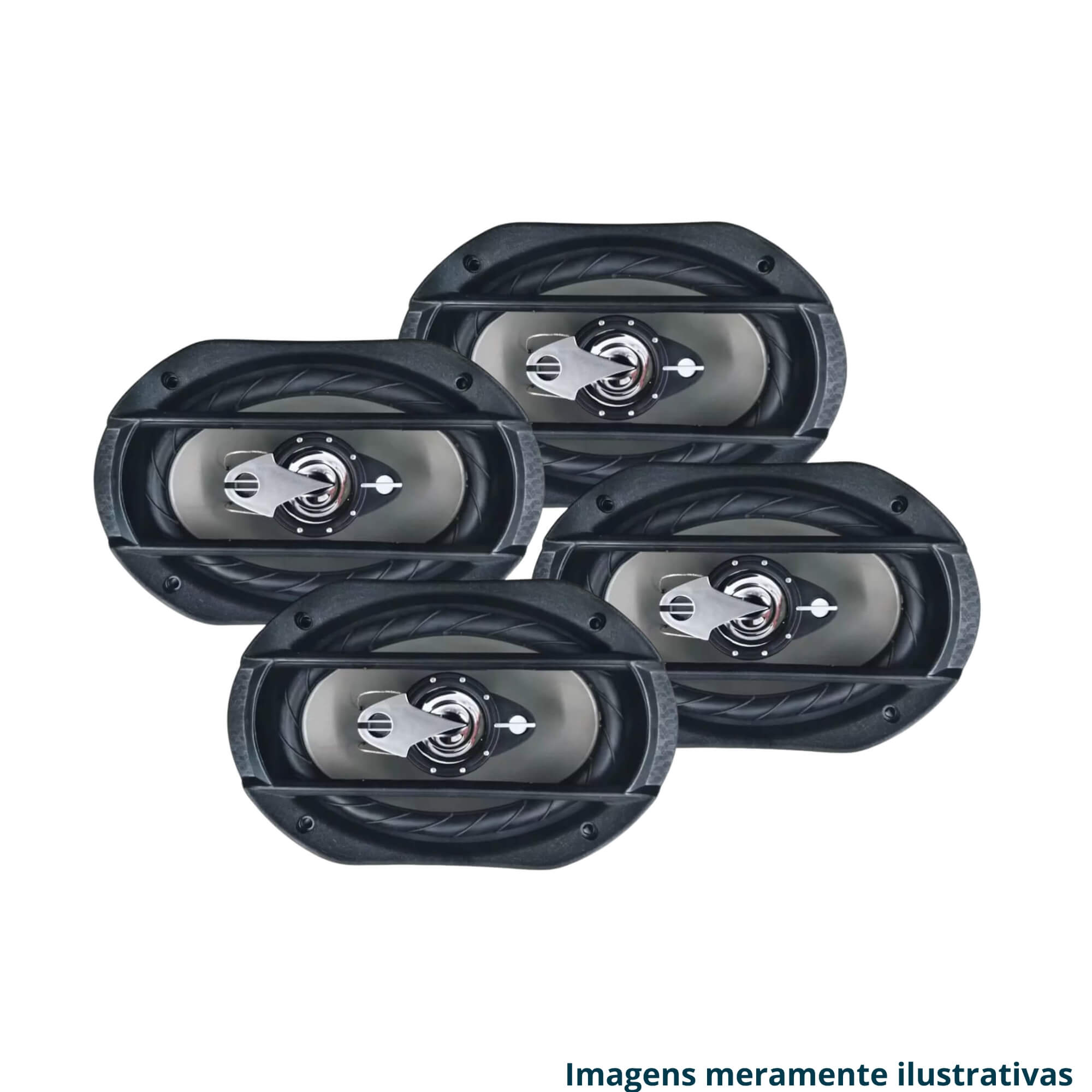 VAR Kit Alto Falante Som Automotivo + Aro Adaptador Leson Escolha o Carro