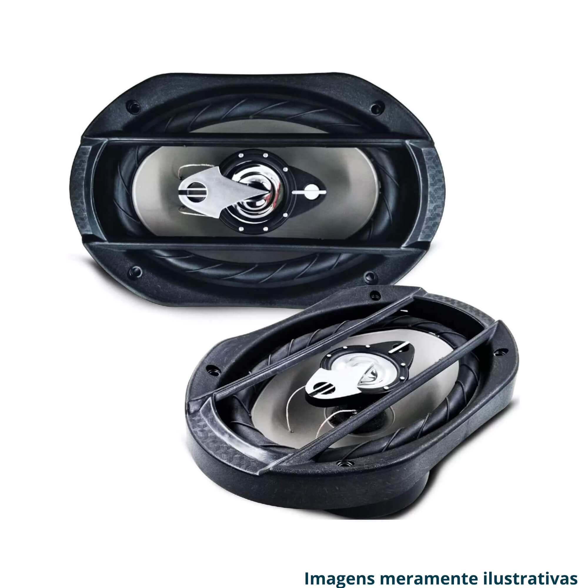 VAR Kit Alto Falante Som Automotivo + Aro Adaptador Leson Escolha o Carro Carro:Compass