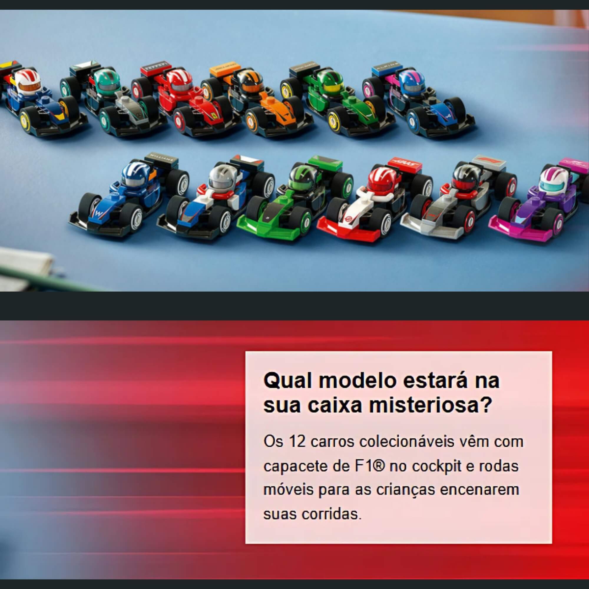 LEGO Carrinho de Corrida Surpresa Colecionável F1 - 4111171049