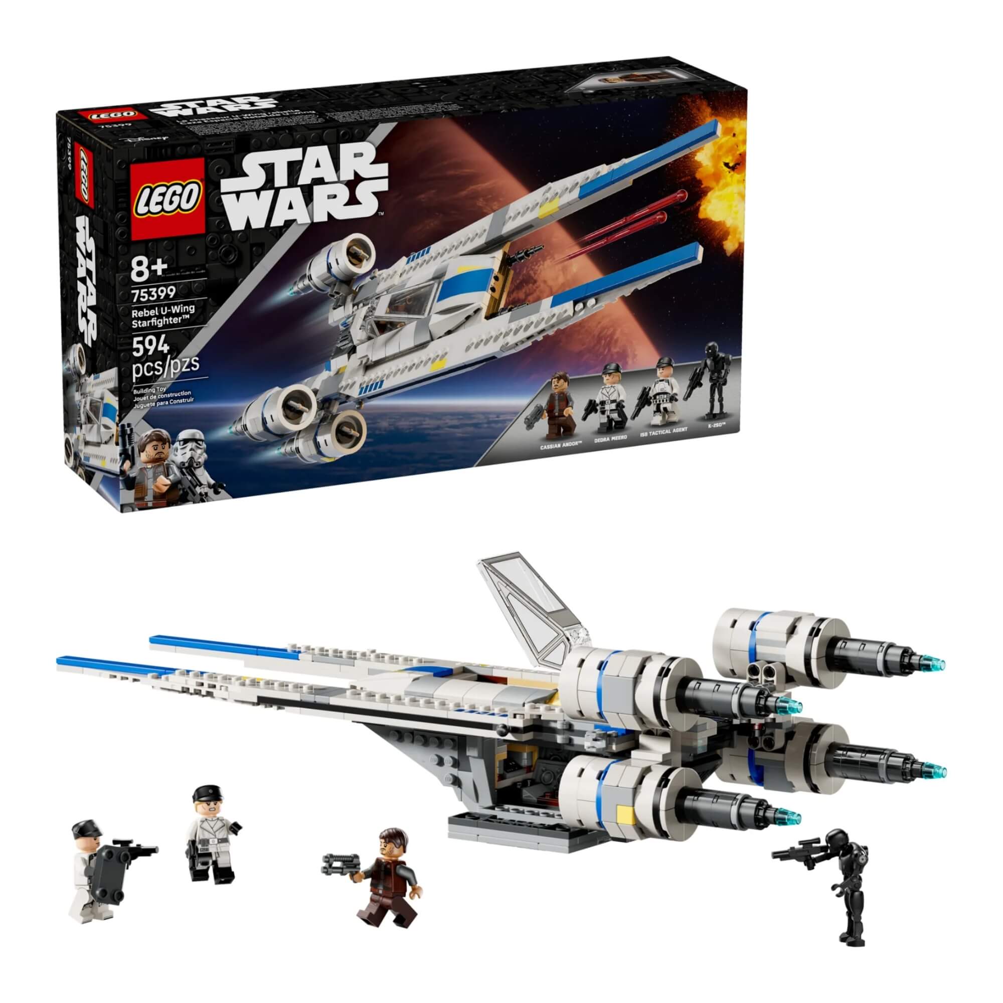 LEGO Blocos de Montar Star Wars - Caça Estelar Rebelde U-Wing 594 Peças - 4111175399