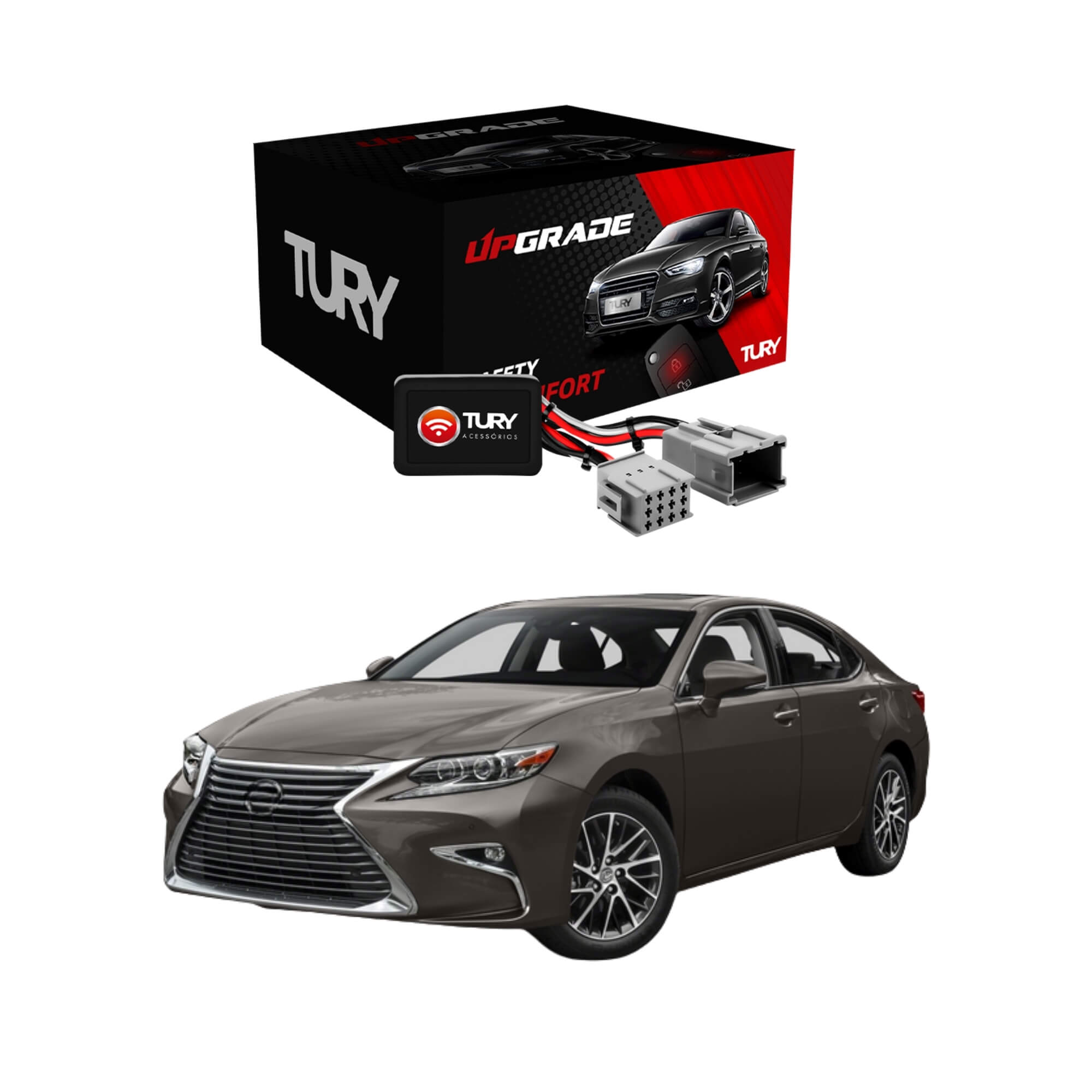 Módulo Automação de Vidros Elétricos compatível c/ Lexus ES A partir de 2018 Tury - PRO1.21GK