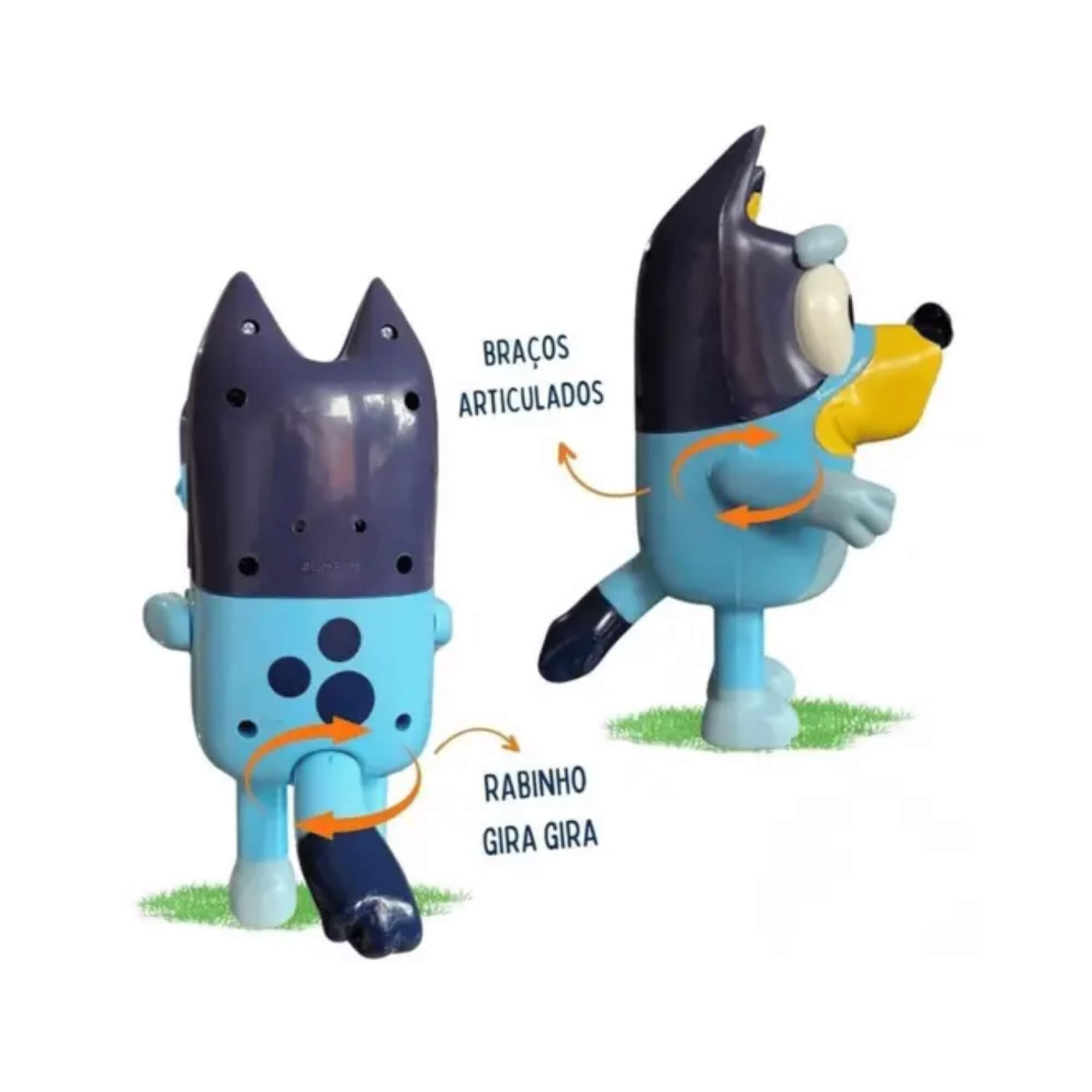 Brinquedo Infantil Boneco Bluey Desenho Cãozinho 21cm Elka - 1249