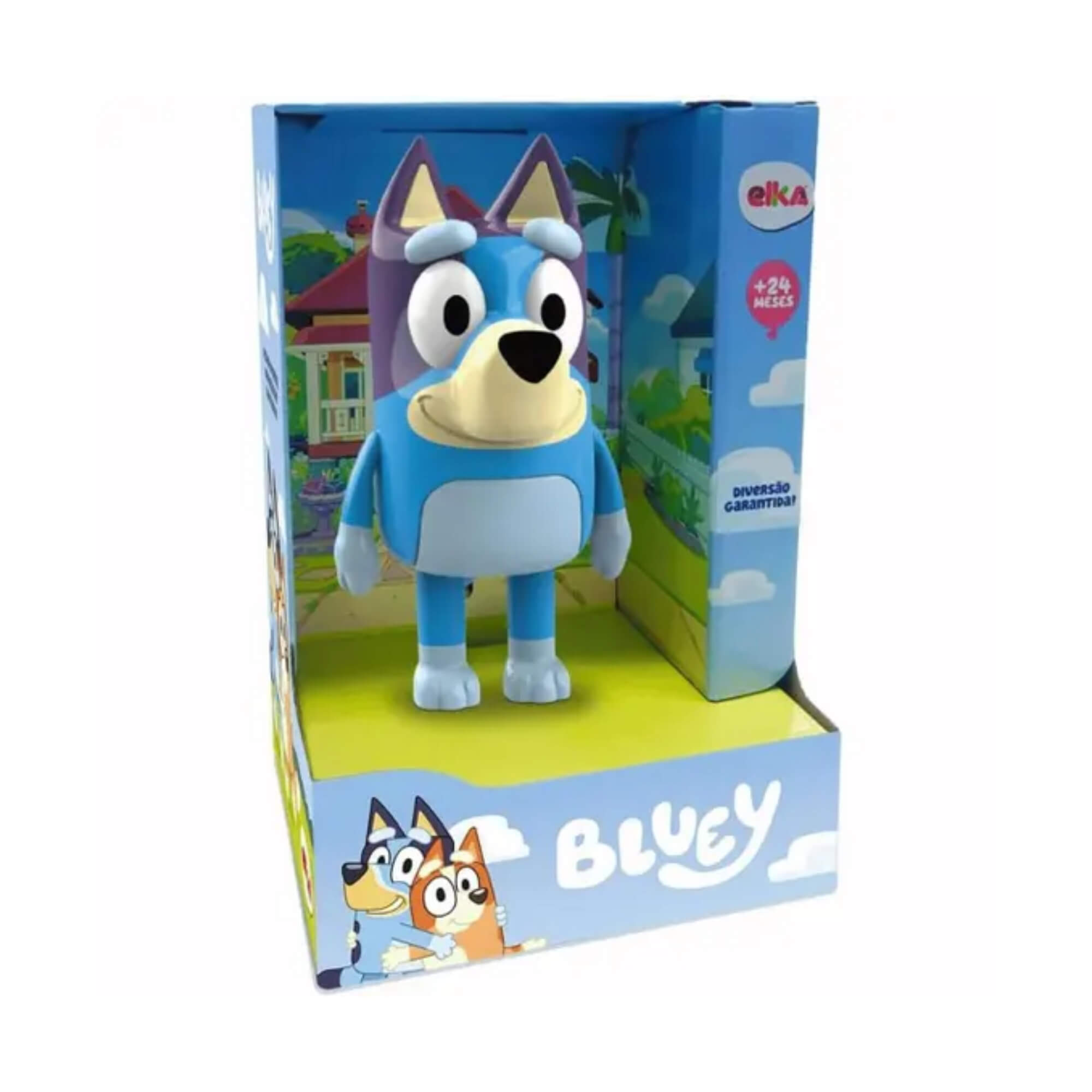 Brinquedo Infantil Boneco Bluey Desenho Cãozinho 21cm Elka - 1249