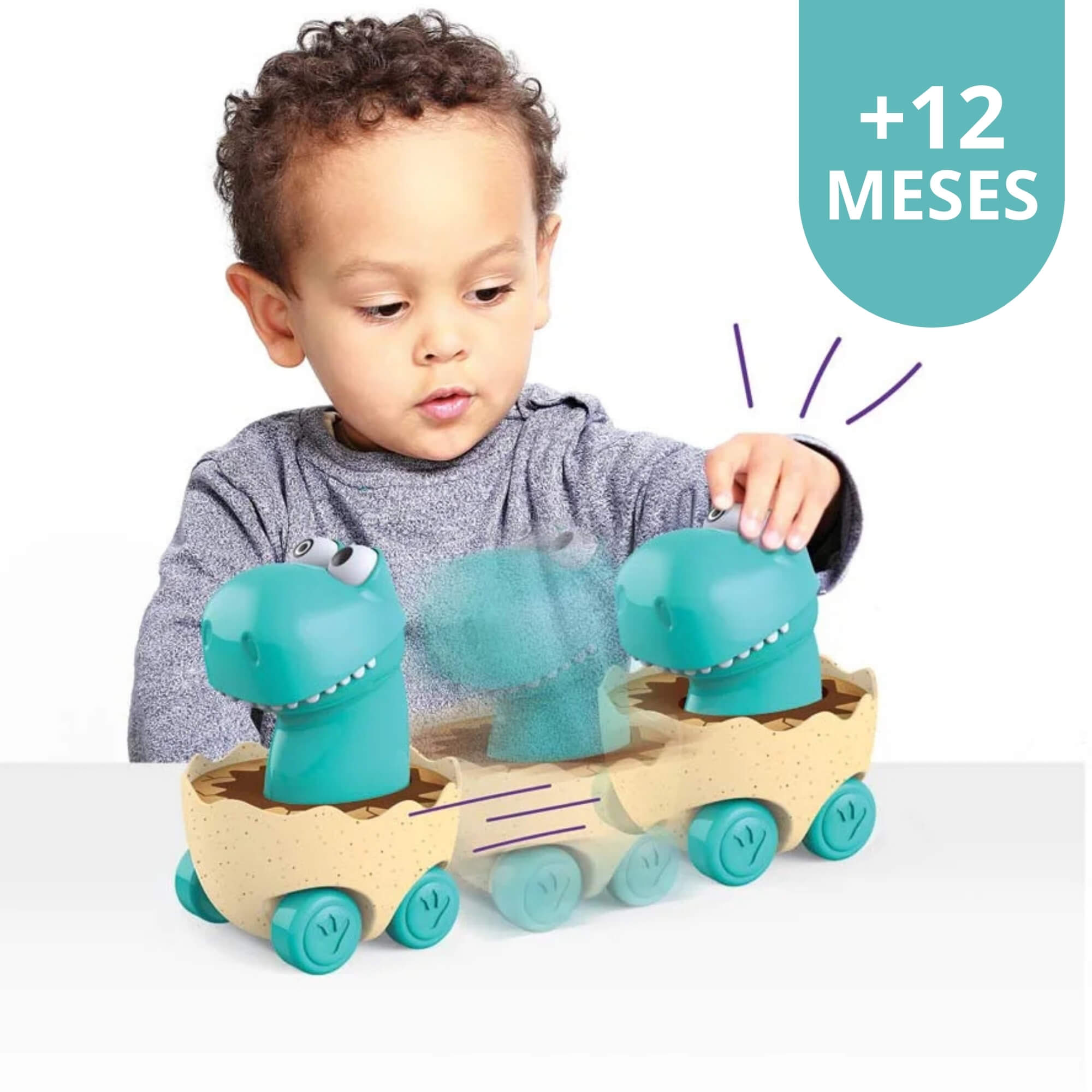 Brinquedo Infantil Carrinho Dinozoom com Fricção Elka - 1174