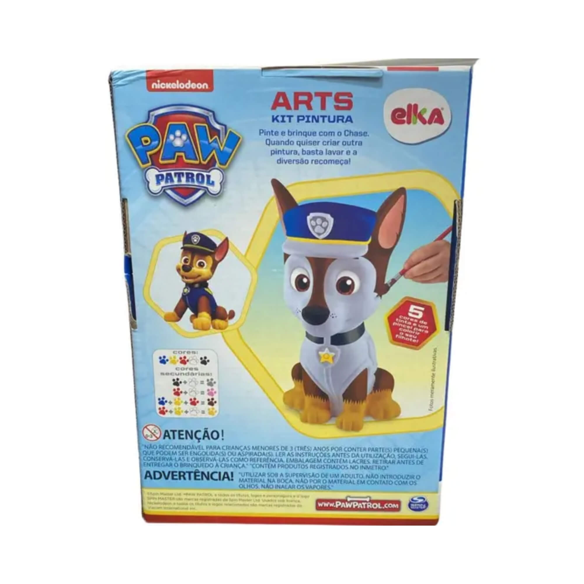 Brinquedo Infantil Arts Kit Pintura Chase - Patrulha Canina Elka - 1273