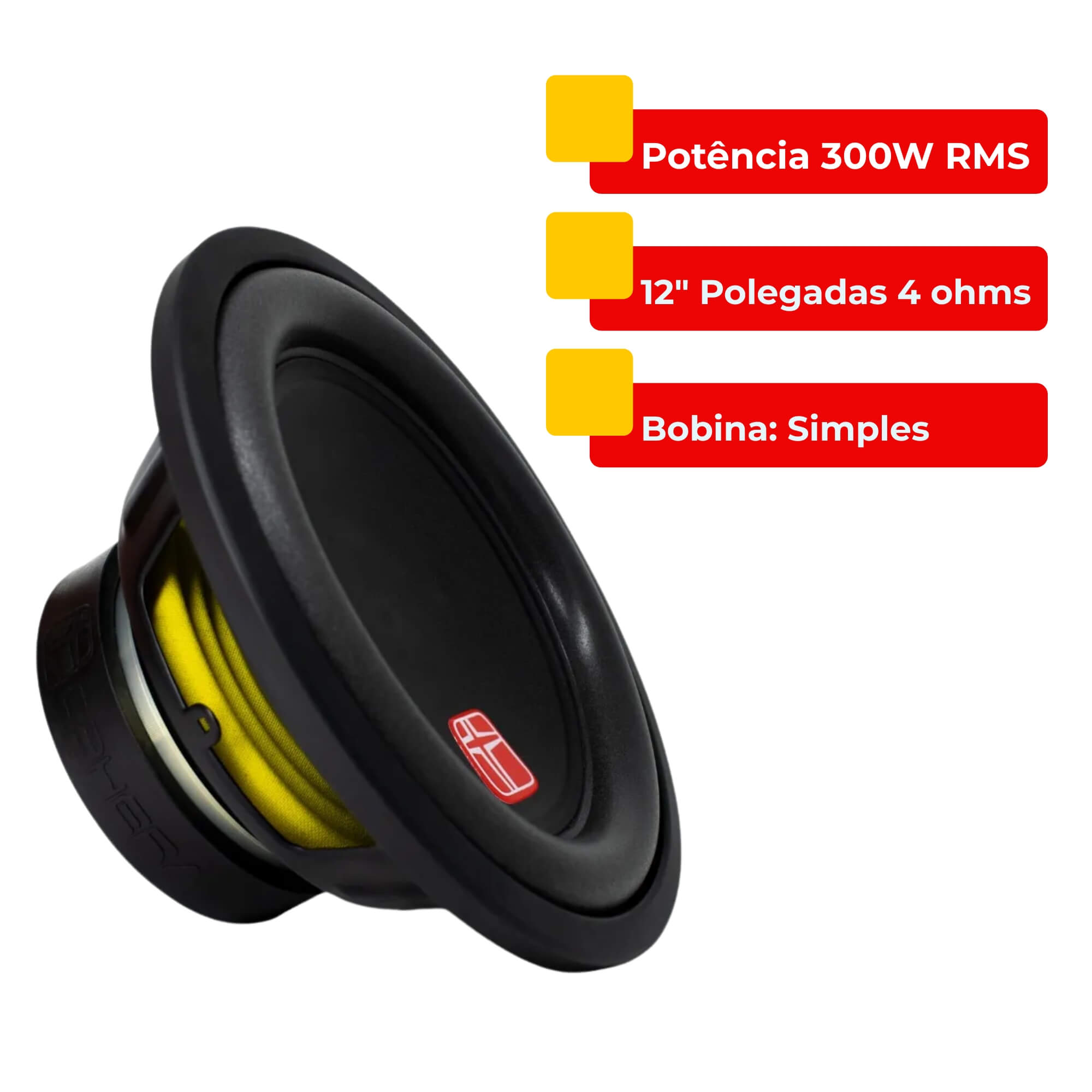 Subwoofer 12" Polegadas Orfeo ORF-S312 300W RMS 4 Ohms Simples Ophera 5259