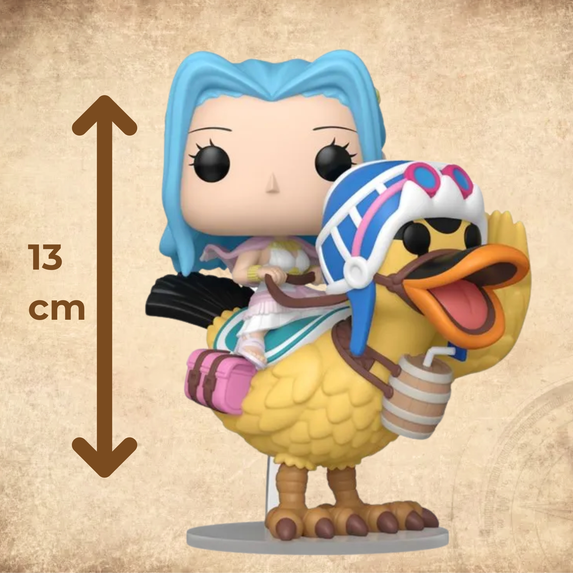Boneco Funko Pop! Rides Deluxe One Piece - Vivi e Karoo Colecionável Candide - 12049