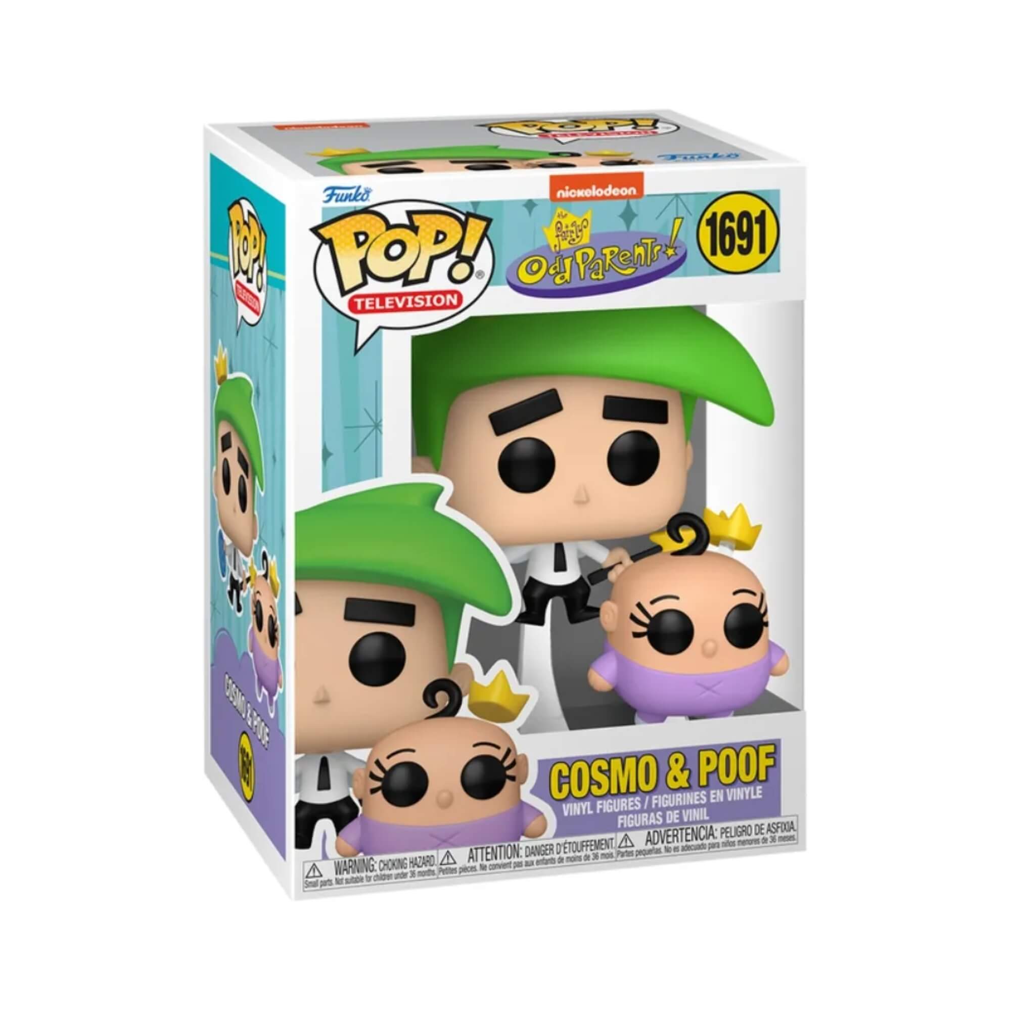 Boneco Funko Pop! & Buddy Os Padrinhos Mágicos - Cosmo e Poof Candide - 12068