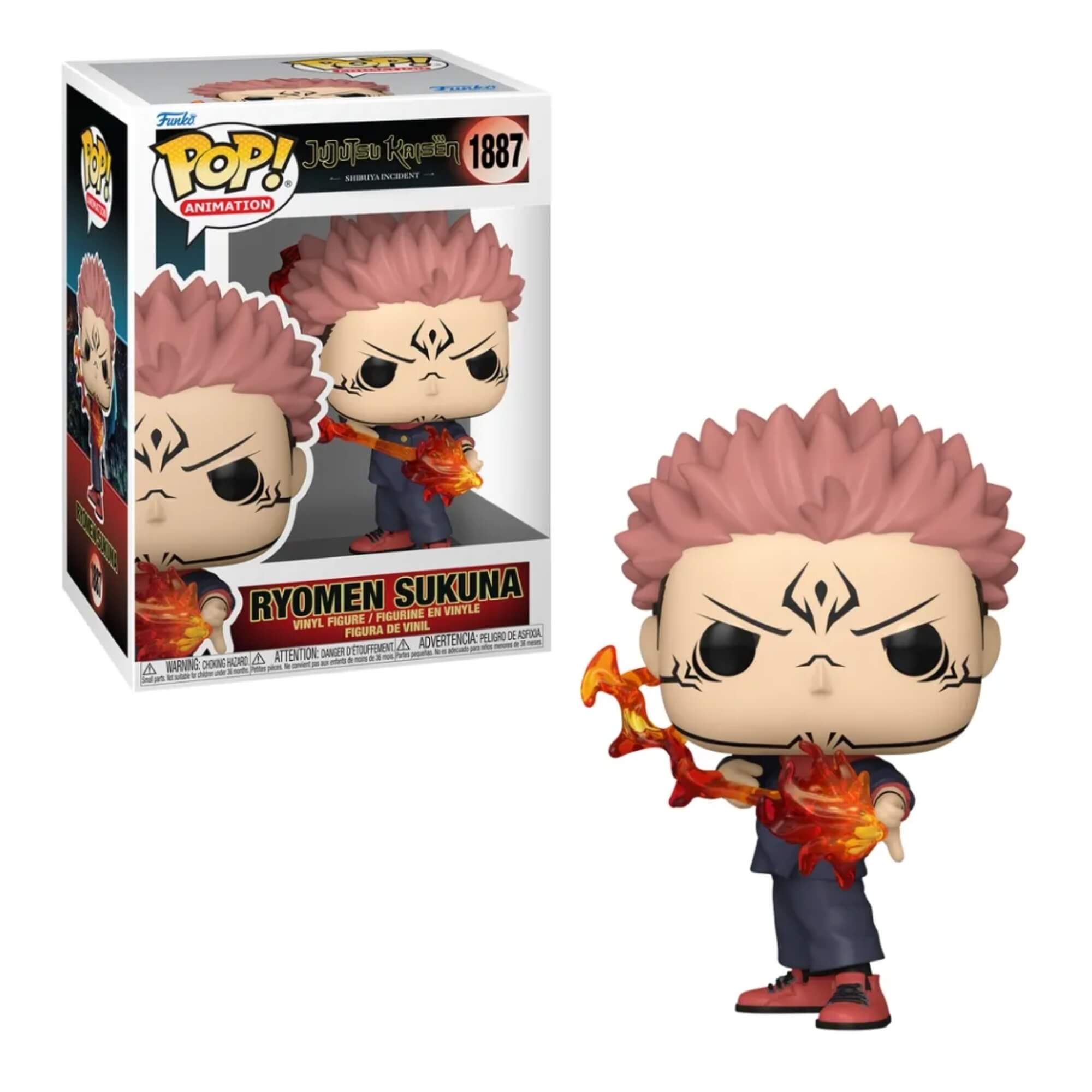 Boneco Funko Pop! Jujutsu Kaisen - Sukuna com Flecha de Fogo Candide - 12099
