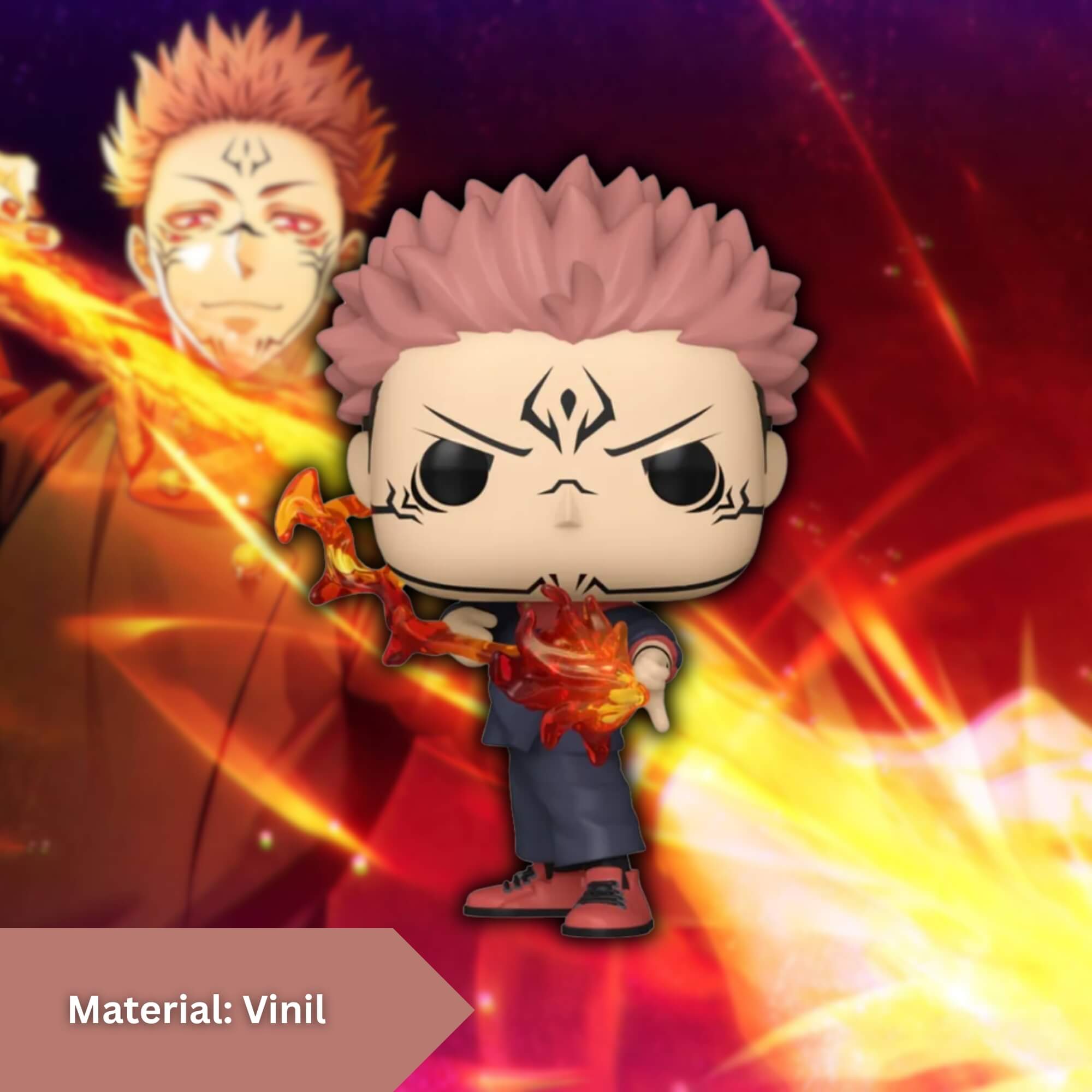 Boneco Funko Pop! Jujutsu Kaisen - Sukuna com Flecha de Fogo Candide - 12099