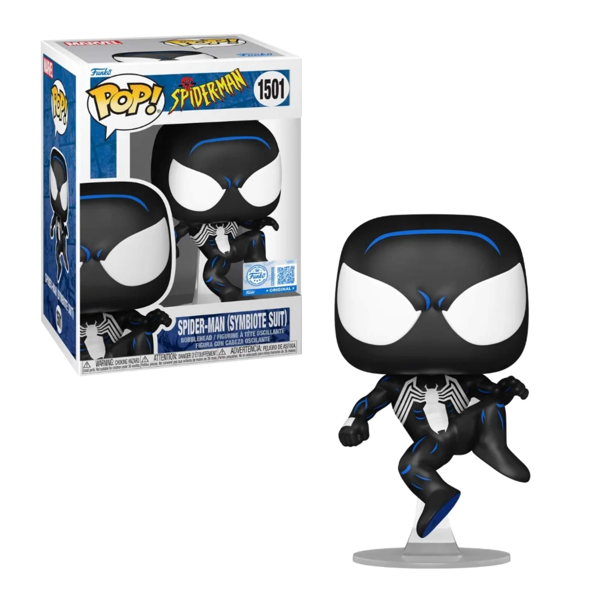 Boneco Funko Pop! Marvel Homem-Aranha - Homem-Aranha Traje Preto Candide - 12138