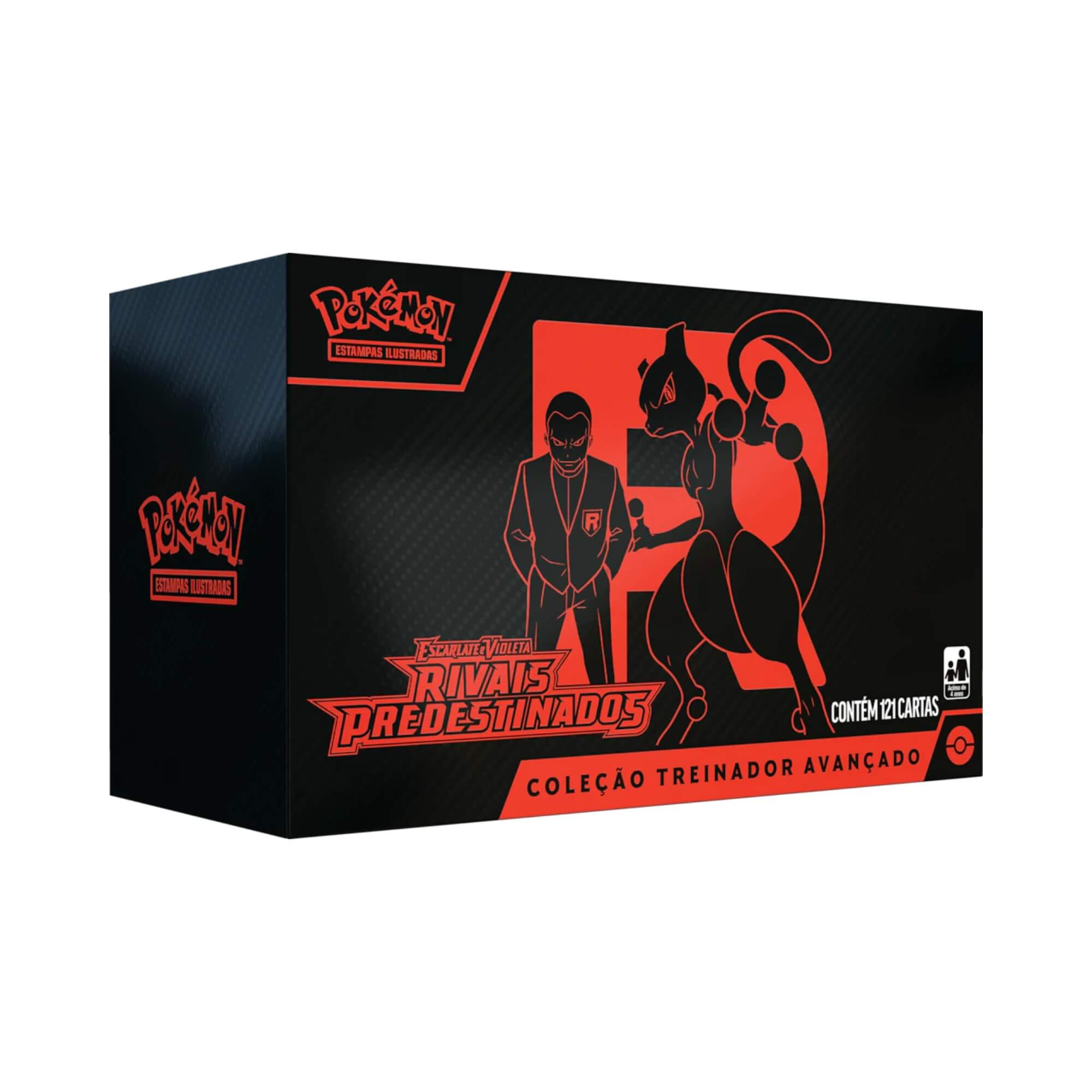 Pokemon Box Treinador Avançado Escarlate e Violeta 10 - Rivais Predestinados Copag - 35565