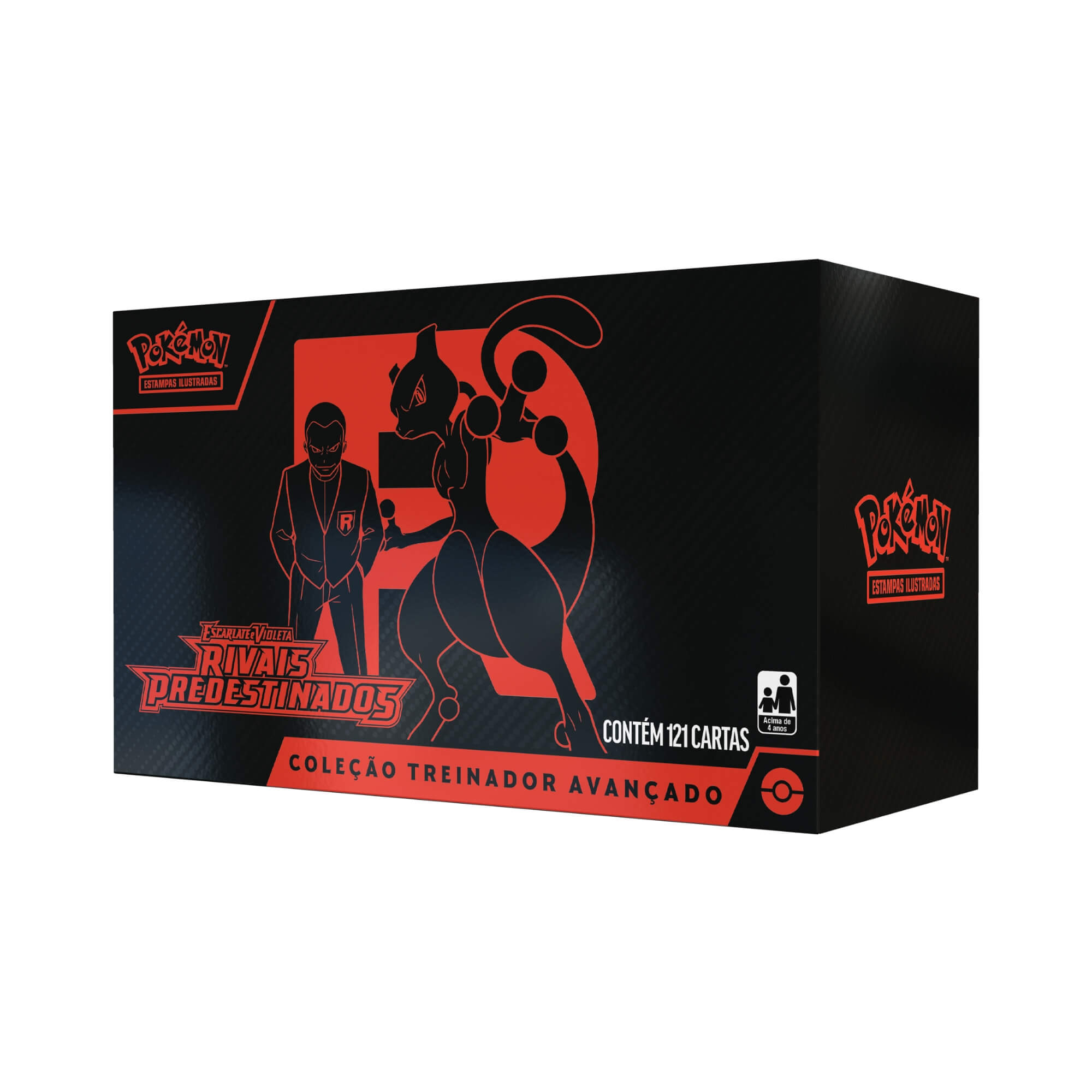 Pokemon Box Treinador Avançado Escarlate e Violeta 10 - Rivais Predestinados Copag - 35565