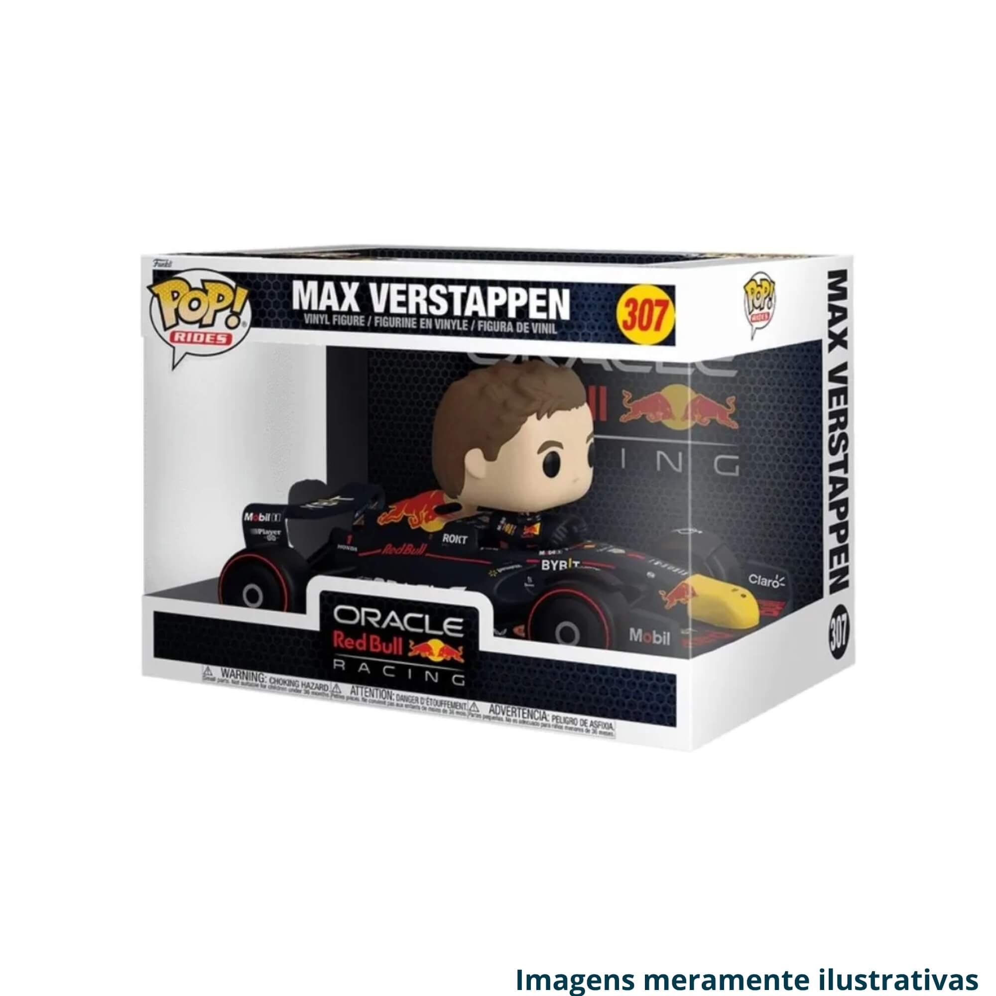 COMP Kit Bonecos Funko Pop! Rides Super Deluxe + Racing Oracle Red Bull - Max Verstappen Candide