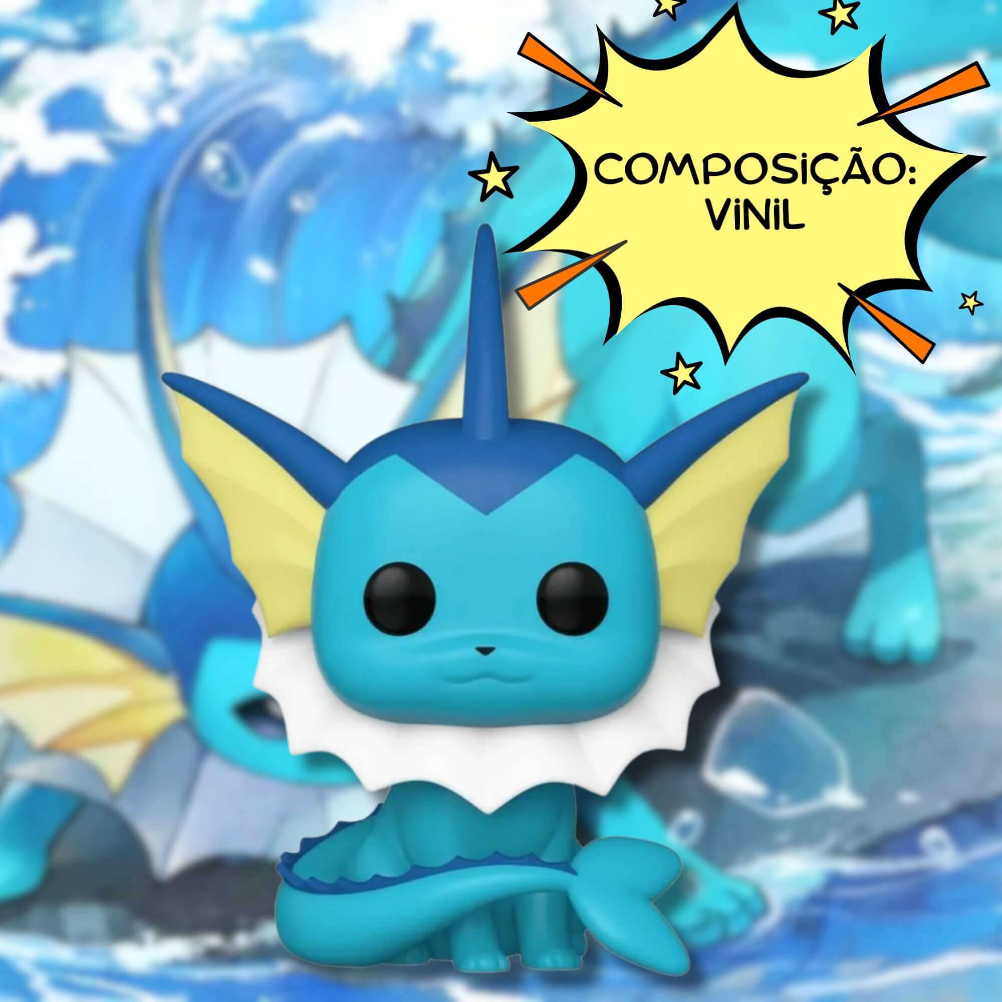 COMP Kit Boneco Funko Pop! Pokémon Evolução Eevee Jolteon Vaporeon Espeon - Candide