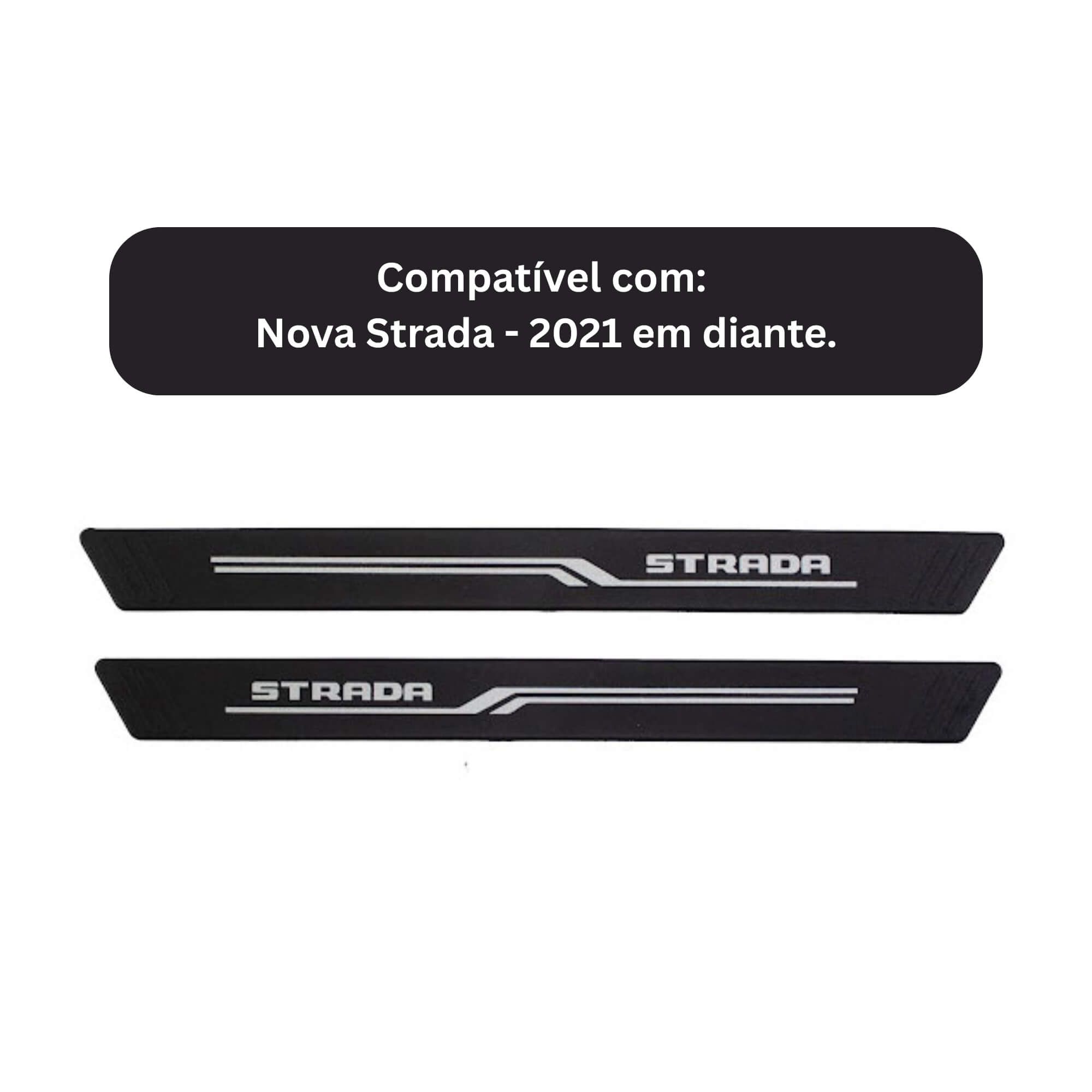 Soleira Preta 2 Portas Nova Strada A partir de 2021 2 Peças Grid - S8172AC-PTO-I